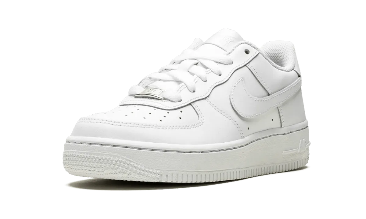 Air Force 1 GS "White on White" Skateboard shoes Lace Stability