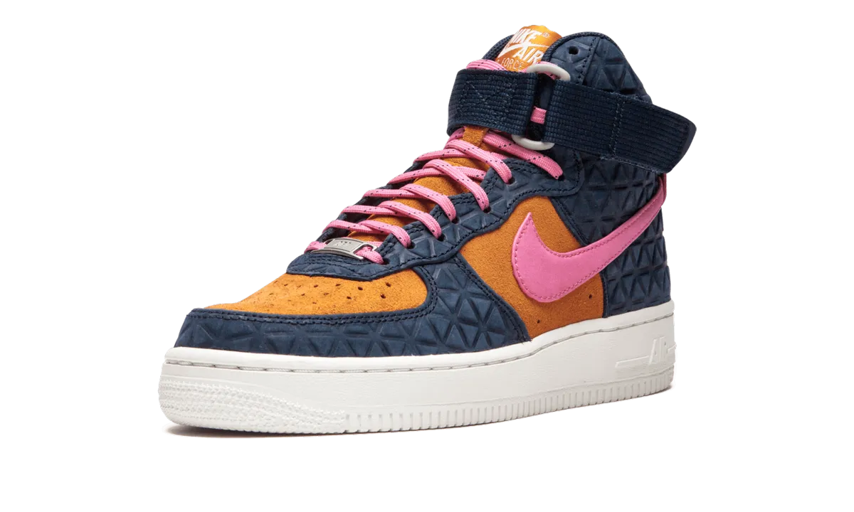 AIR FORCE 1 HI PRM SUEDE WMNS "Dynamic Pink" Quick Step Up Board Ready Comfort
