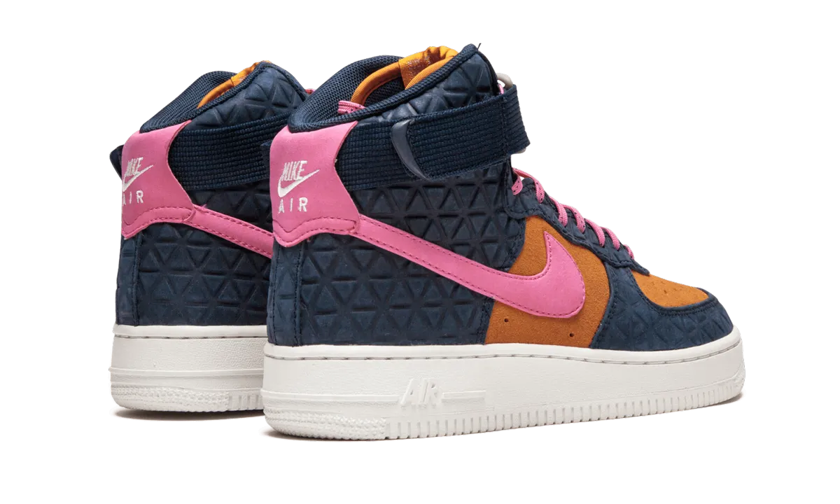 Quick Style Effortless Ride AIR FORCE 1 HI PRM SUEDE WMNS "Dynamic Pink"