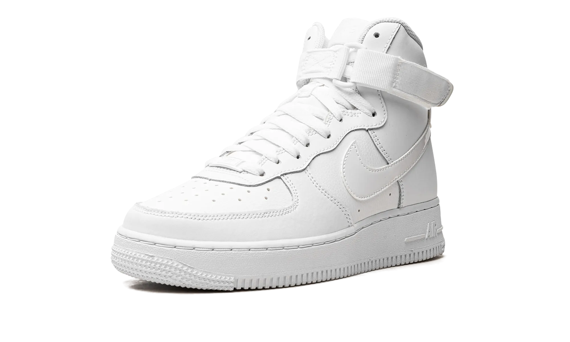 Soft Upper Round Toe Air Force 1 High GS "Triple White"