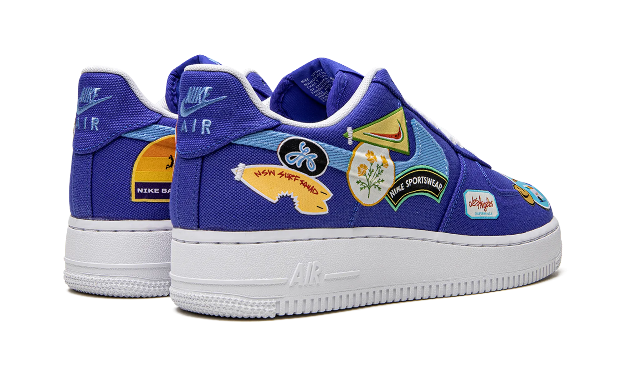 AIR FORCE 1 LO '07 PRM MNS WMNS "Los Angeles Patched Up" Board Traction Pro Lacing