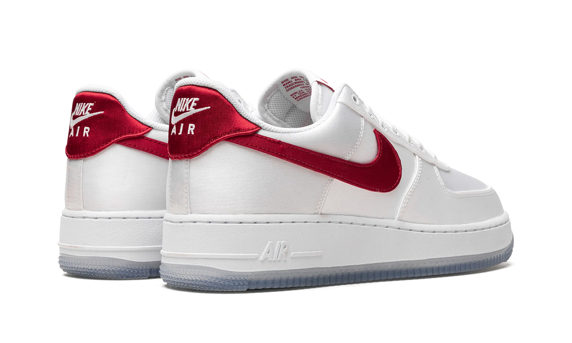 AIR FORCE 1 LO '07 WMNS "Satin White Varsity Red" Freestyle Performance