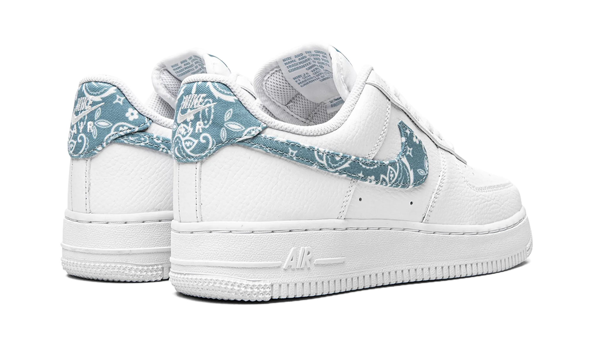 foldable Toe Bumper AIR FORCE 1 LO MNS WMNS "Paisley - Worn Blue"