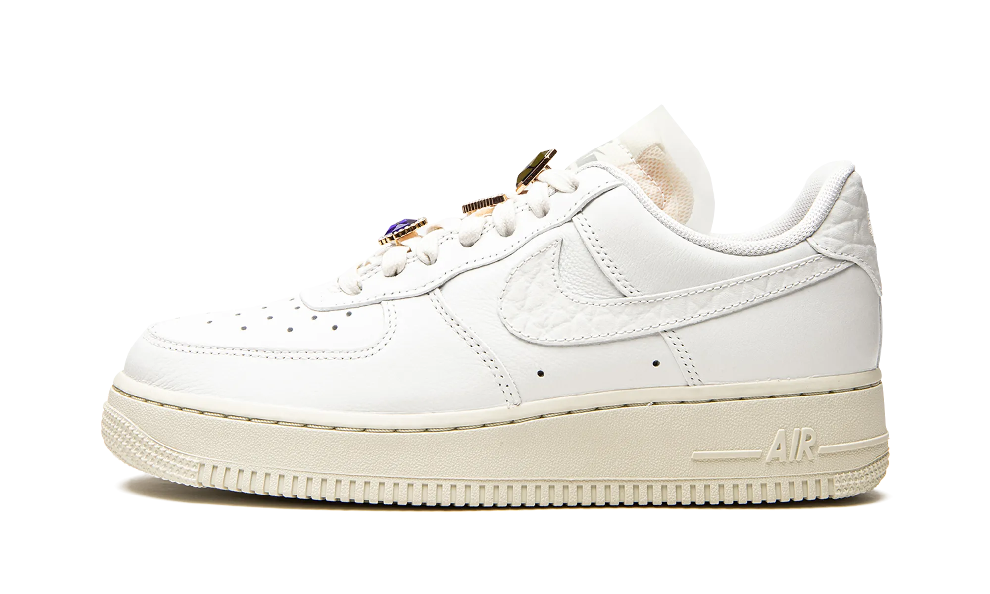 Traction pattern High Top Style AIR FORCE 1 LO PRM MNS WMNS "Jewels White"