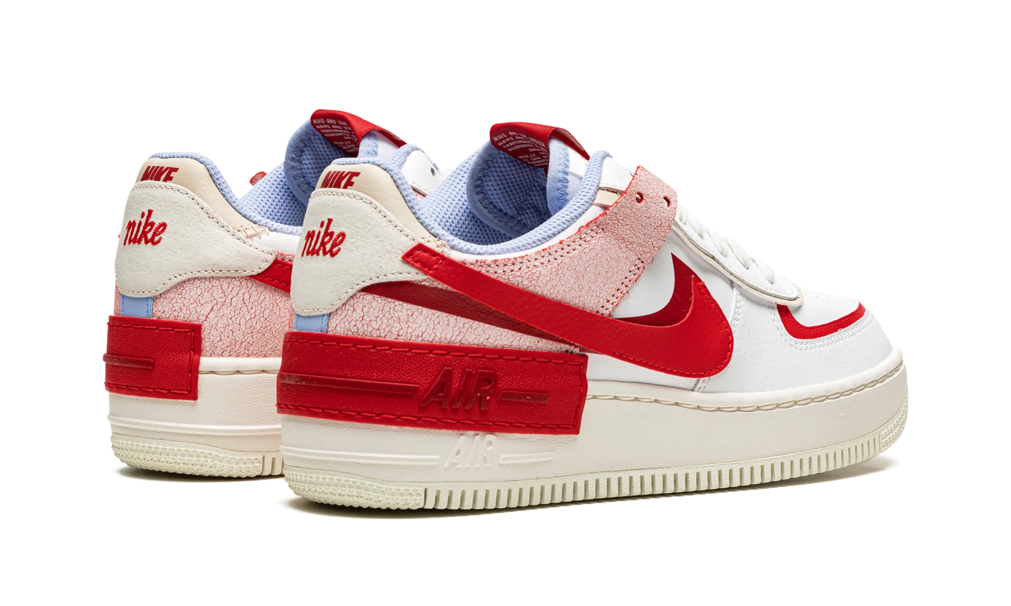 Street Culture Agile Support AIR FORCE 1 LO SHADO MNS WMNS "Red Cracked Leather"