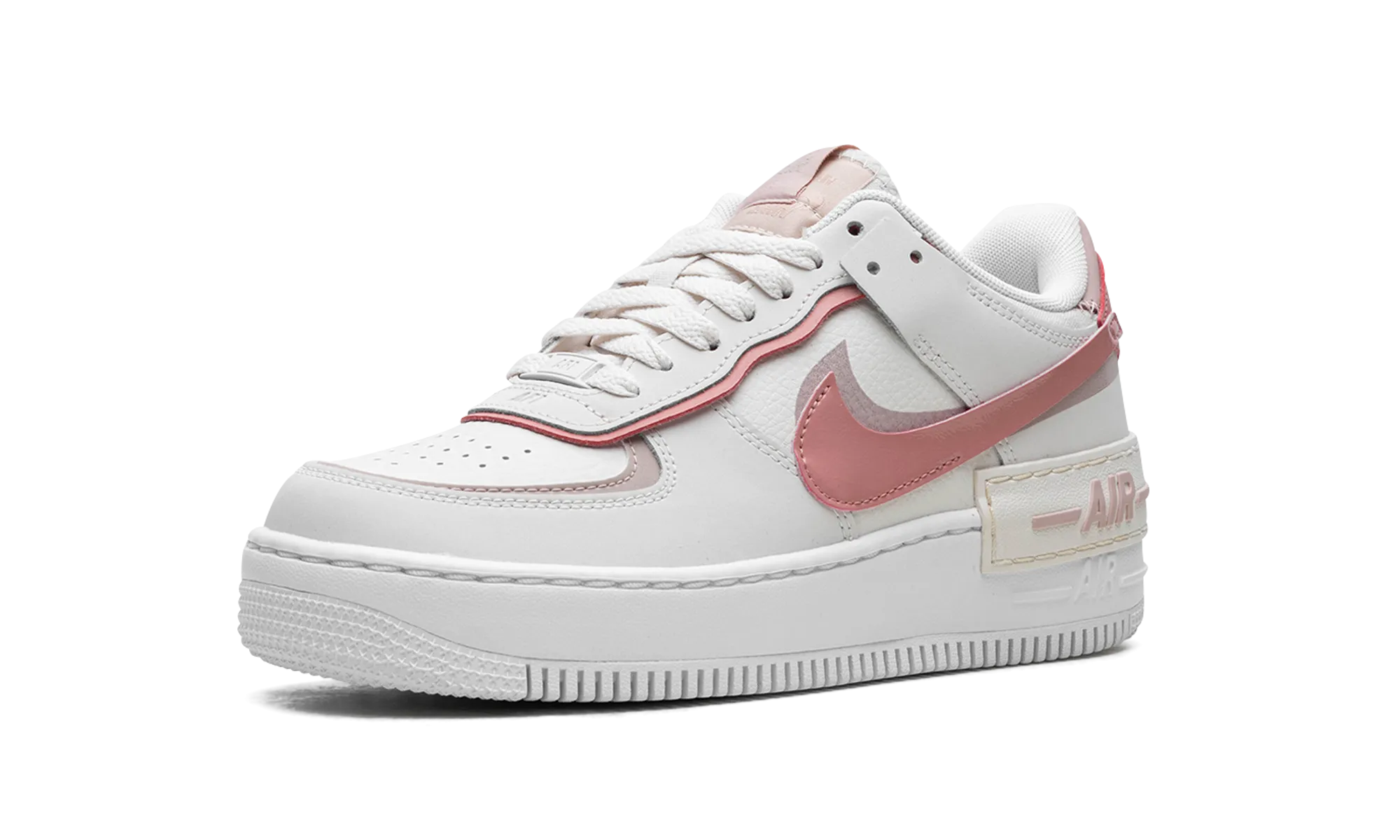 Flat Sole Vulcanized Rubber AIR FORCE 1 LO SHADO WMNS "Phantom Pink Oxford"