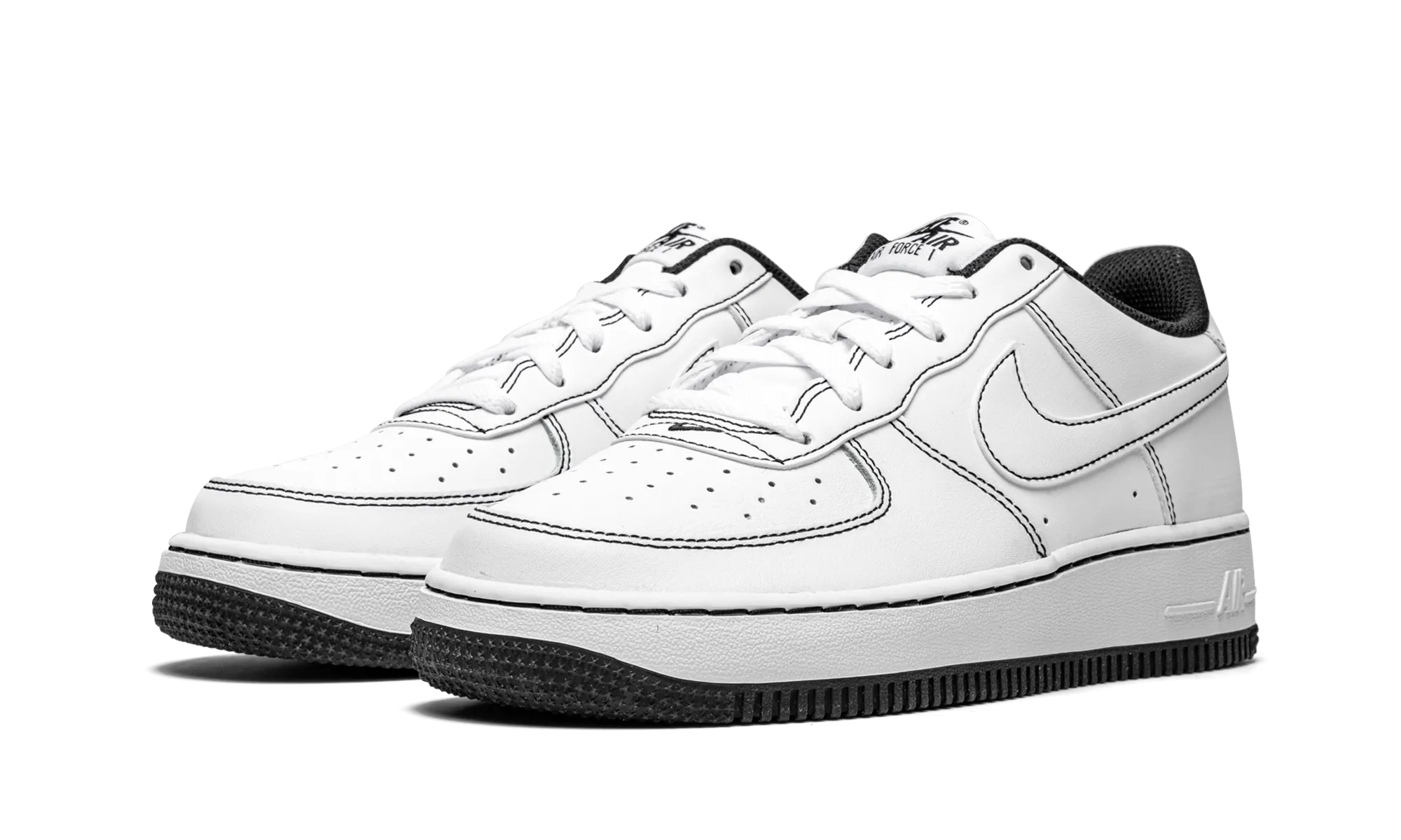 Firm support Air Force 1 Low '07 GS "Contrast Stitching - White / Black"
