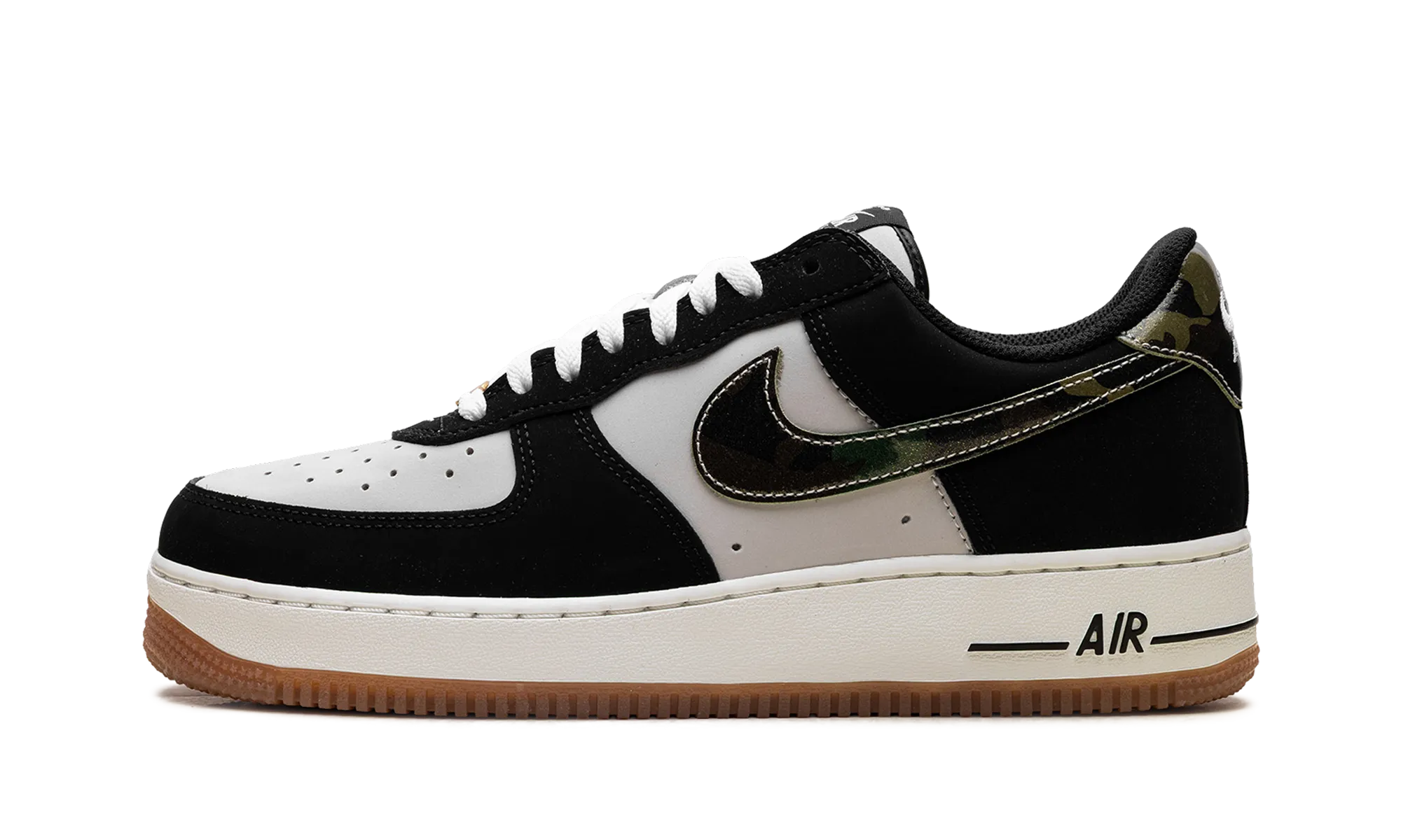 Air Force 1 Low '07 LV8 "Black Patent Camo Swoosh" Soft Cushioning