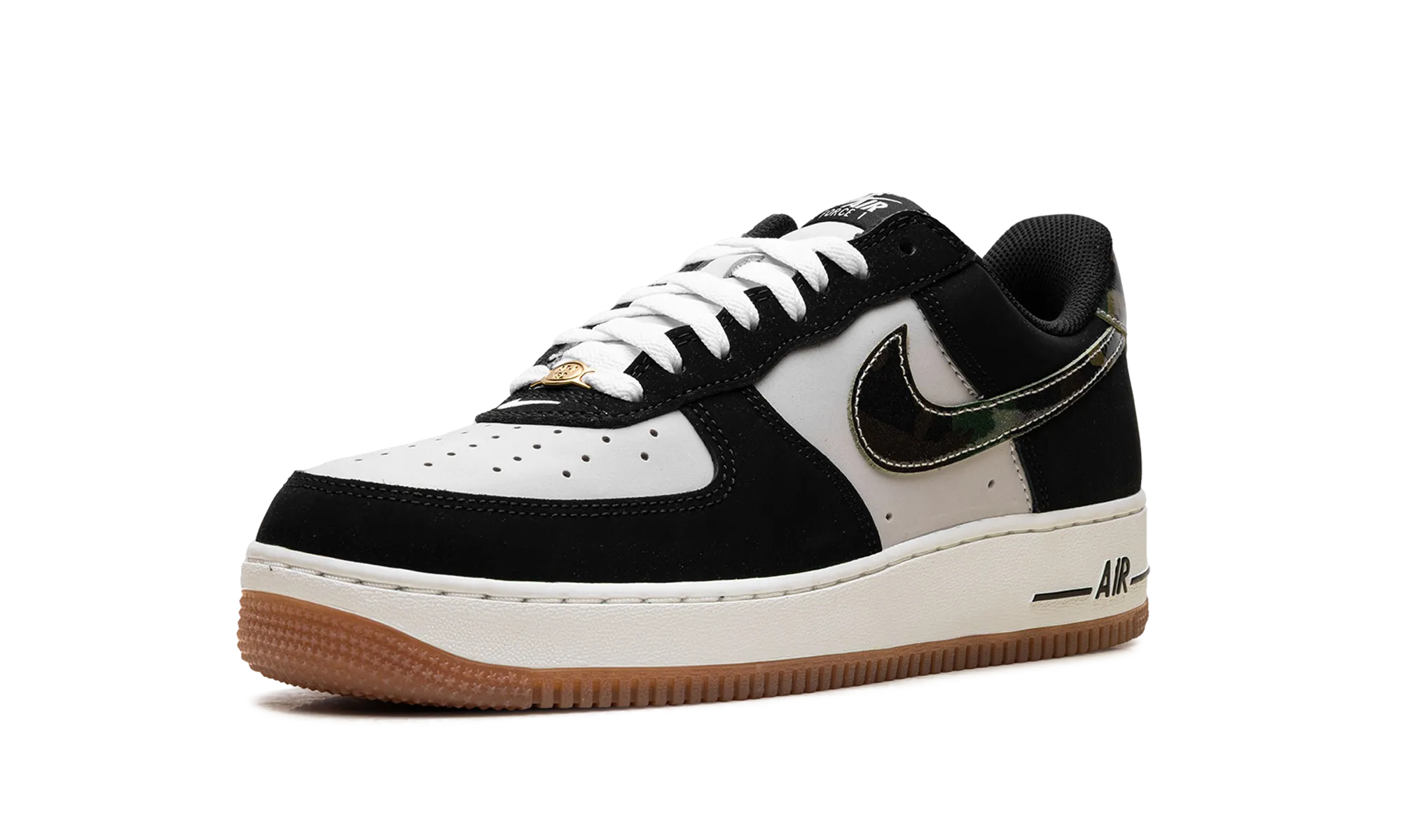 Air Force 1 Low '07 LV8 "Black Patent Camo Swoosh" Soft Touch