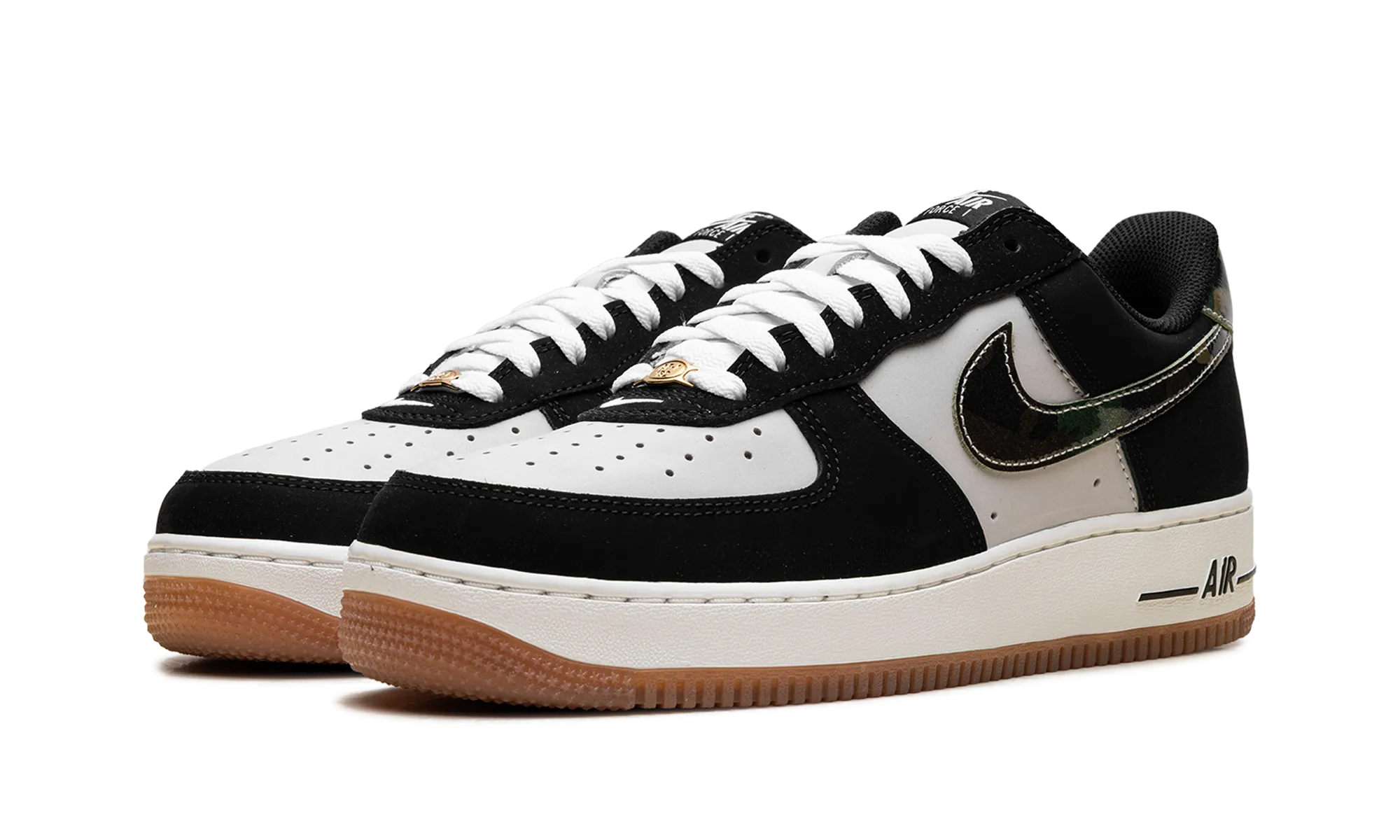 Toe Protection Outdoor Life Air Force 1 Low '07 LV8 "Black Patent Camo Swoosh"