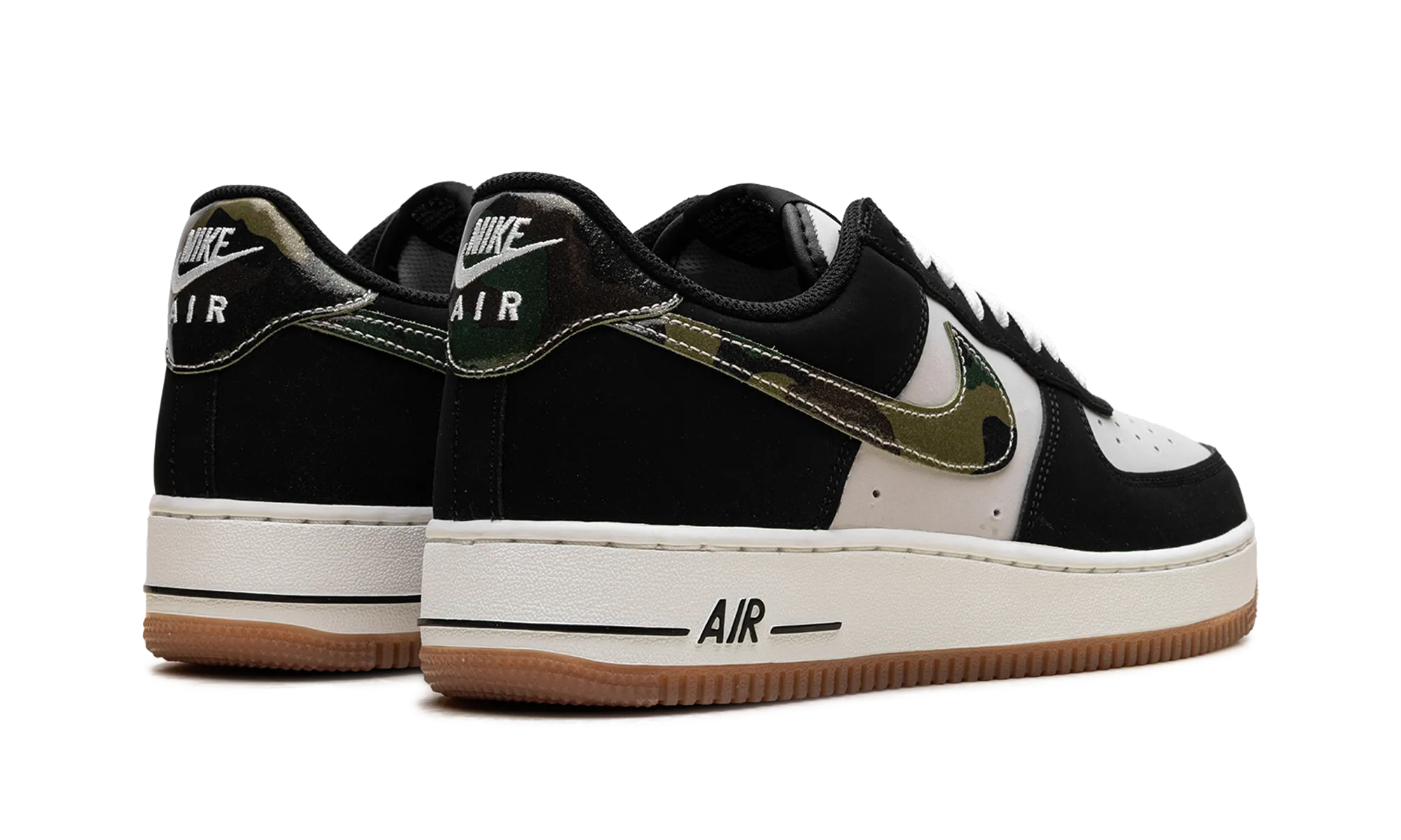 Air Force 1 Low '07 LV8 "Black Patent Camo Swoosh" Thin Sole