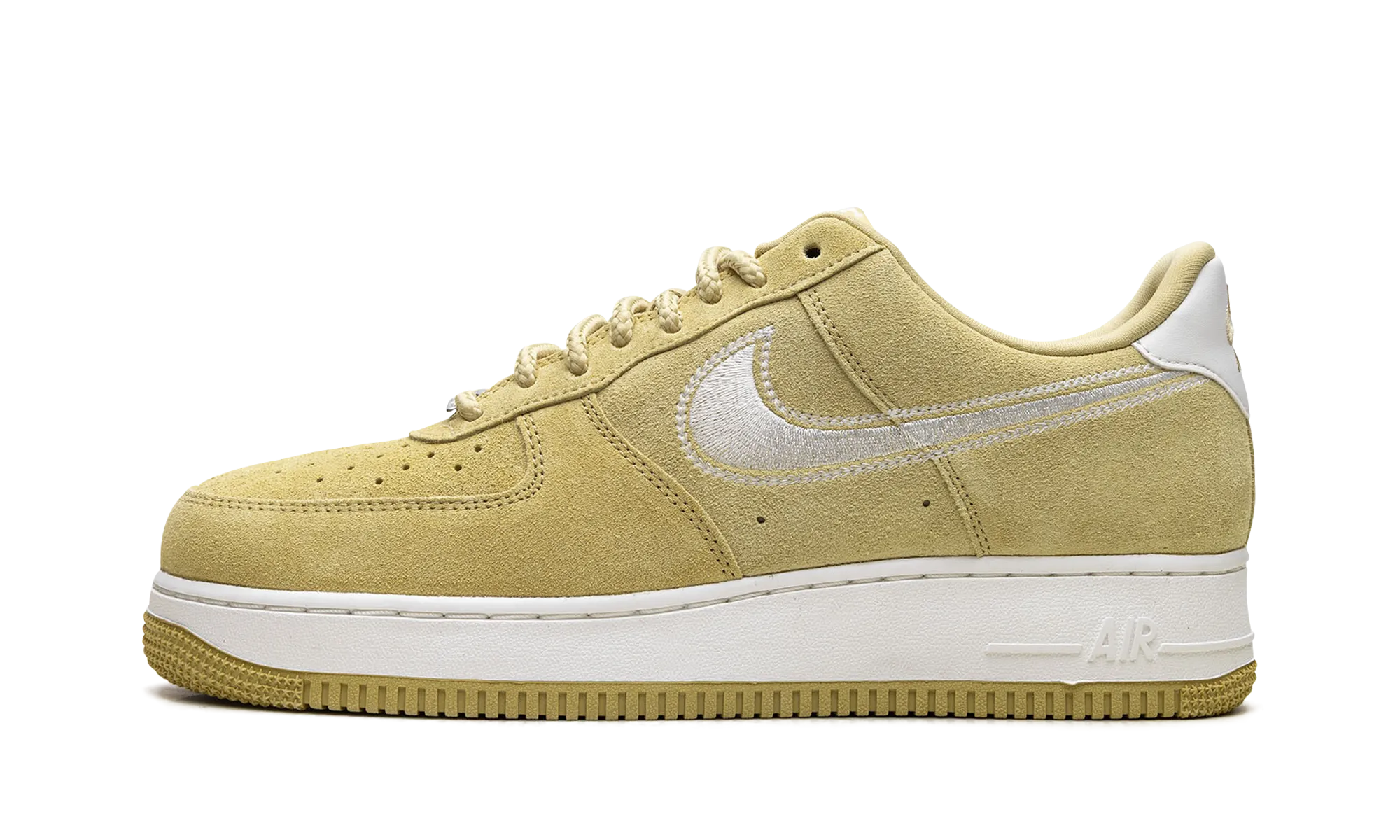 Air Force 1 Low '07 LV8 "Buff Gold Sail Embroidered Swoosh" Cushioned All Action Ready