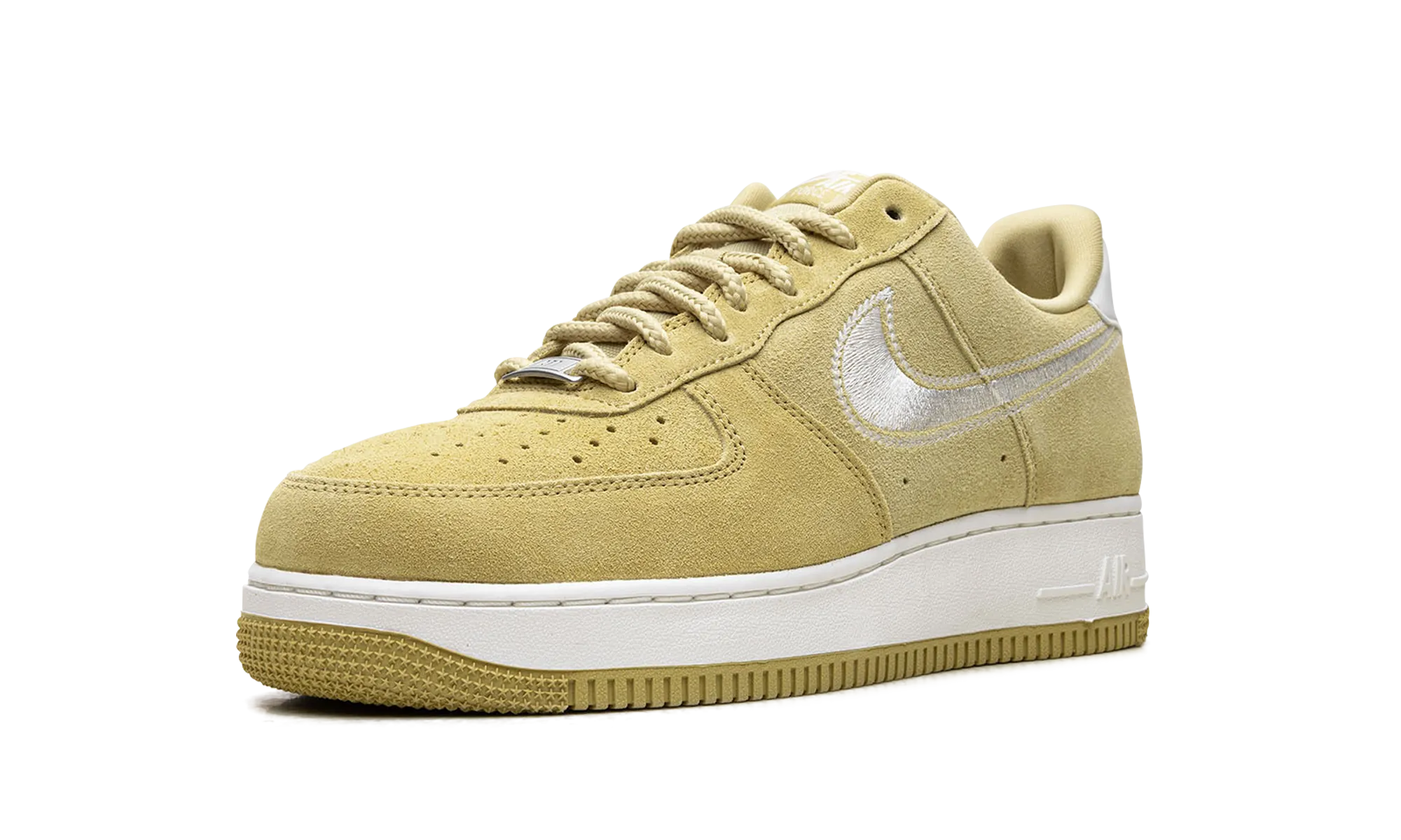 Air Force 1 Low '07 LV8 "Buff Gold Sail Embroidered Swoosh" Easy Action Fit Sport Influence