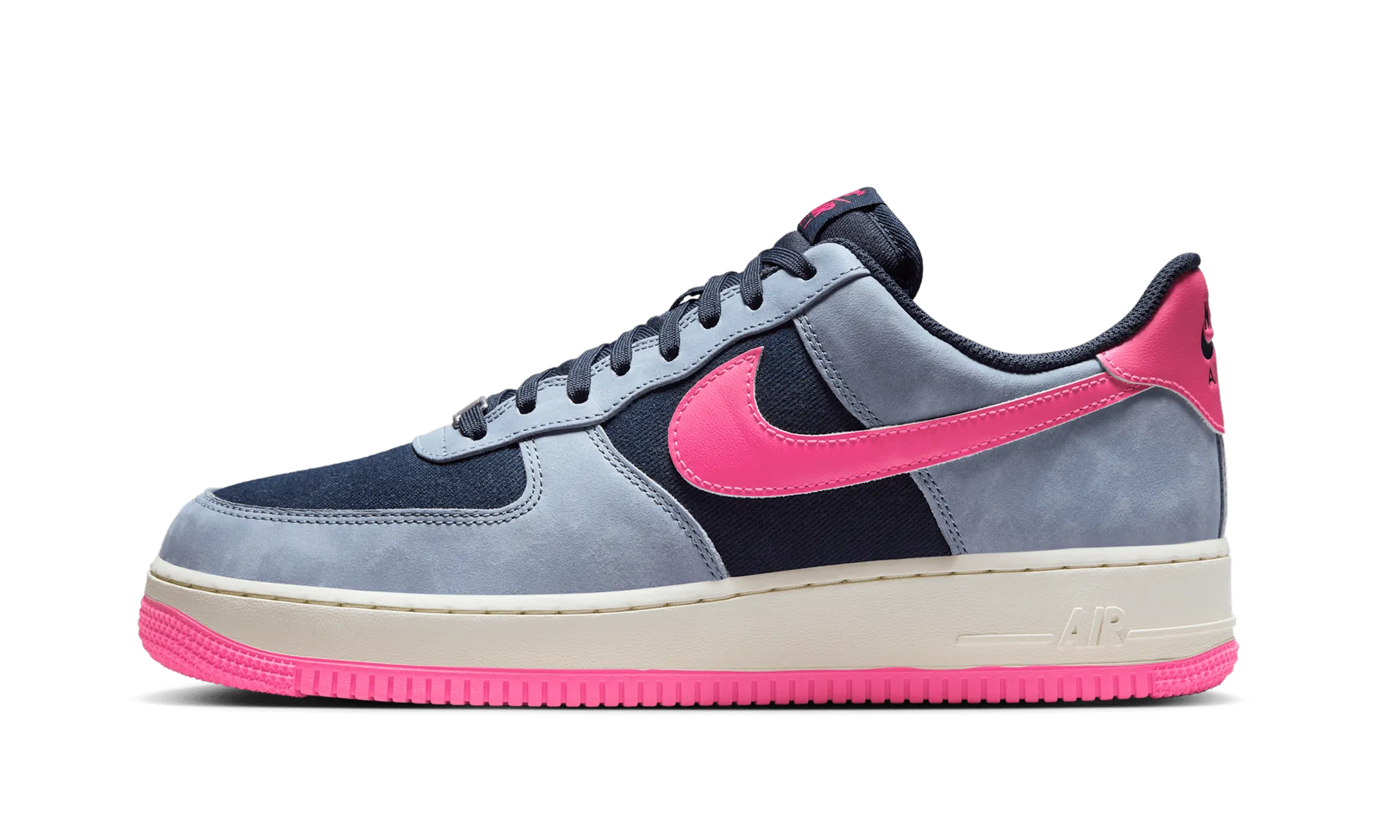 Stretchable Fabric Canvas Upper Air Force 1 Low '07 LX "Dark Obsidian Ashen Slate"