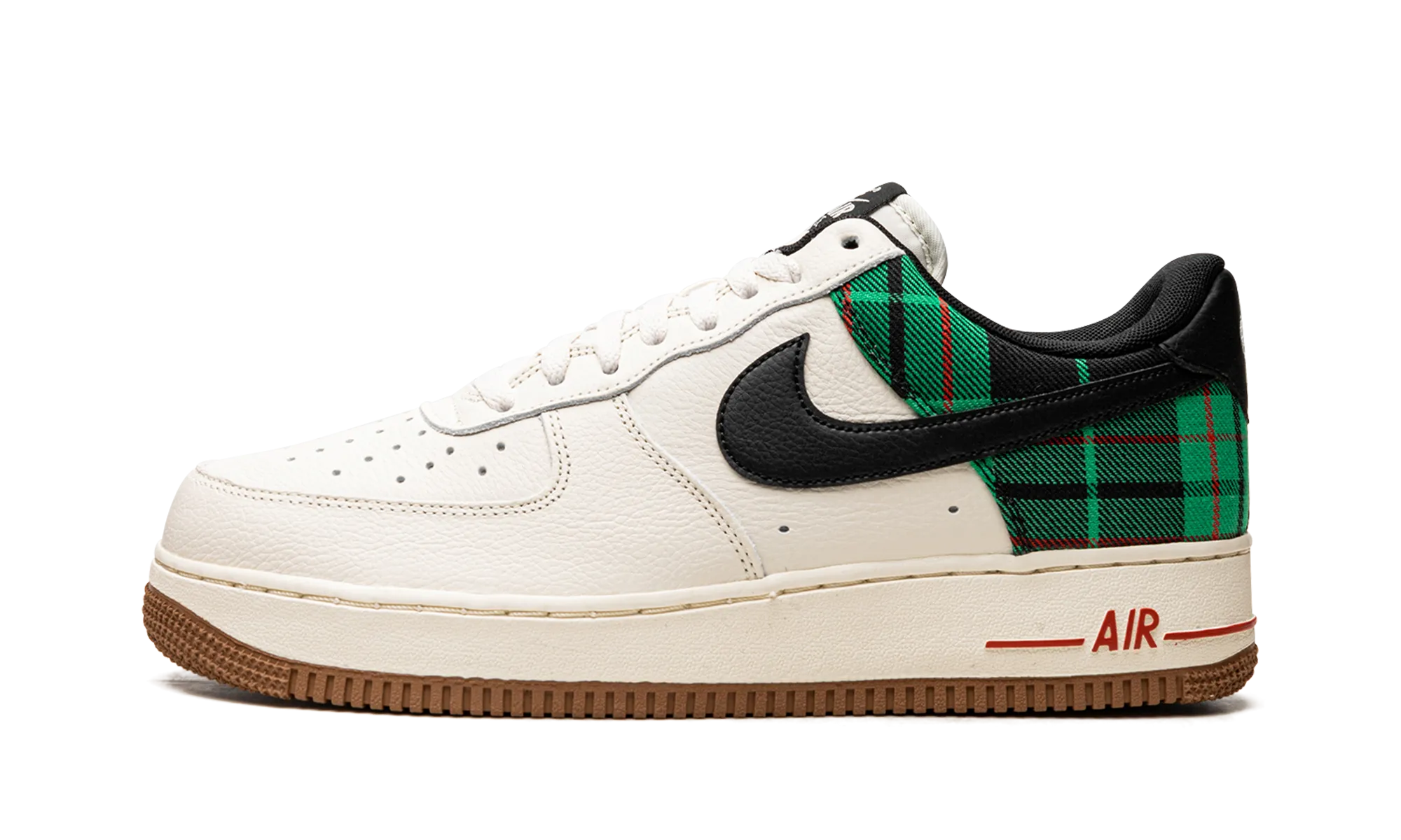 Quick lace Air Force 1 Low '07 LX "Plaid Pale Ivory Stadium Green"