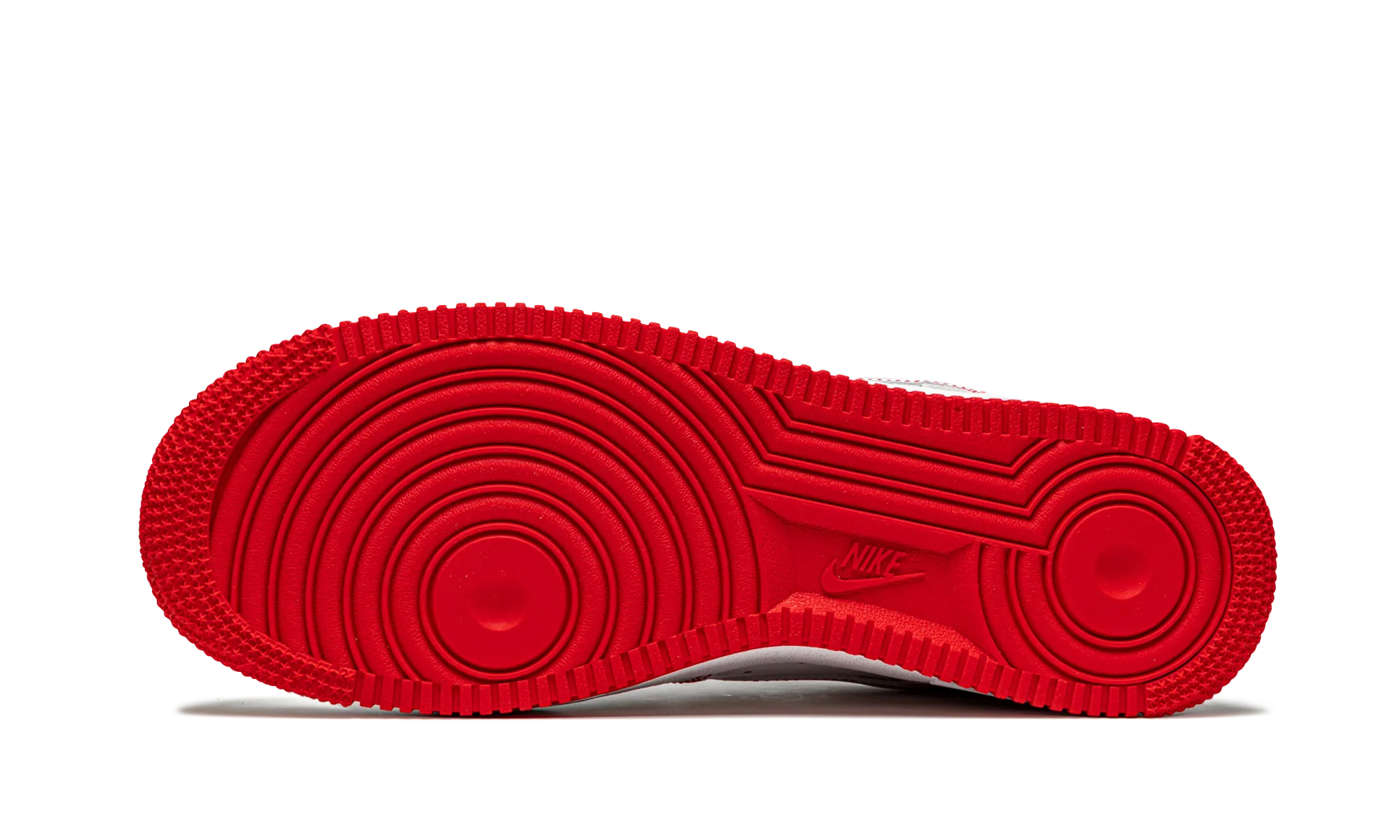 Air Force 1 Low '07 "Contrast Stitch - White University Red" Leather Material Dry Comfort