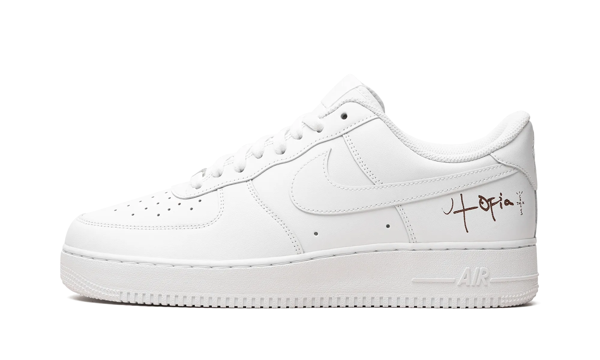 AIR FORCE 1 LOW '07 WMNS "Travis Scott Cactus Jack Utopia Edition - White" Lateral Support Daily Riding