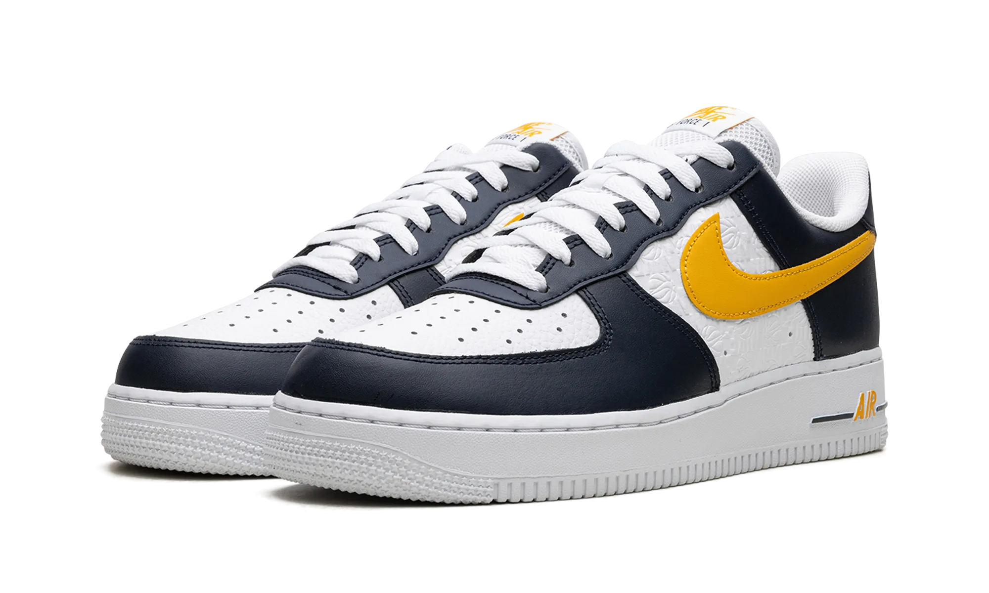 Air Force 1 Low EMB "Dark Obsidian" Durable Leather