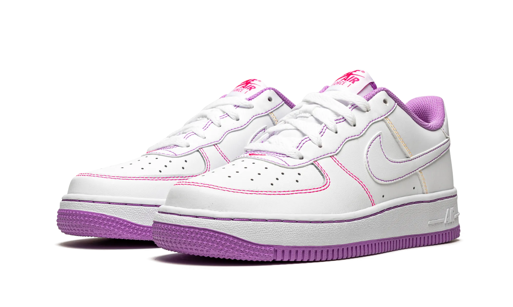 Air Force 1 Low GS "Contrast Stitch - Fuchsia Glow" All Purpose Style