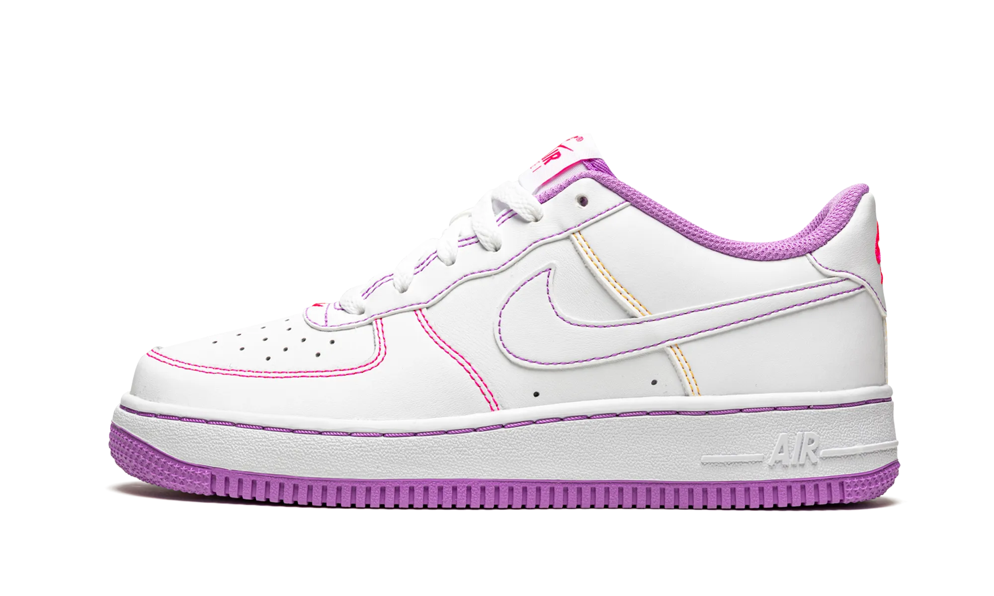Adaptive Sole Air Force 1 Low GS "Contrast Stitch - Fuchsia Glow"