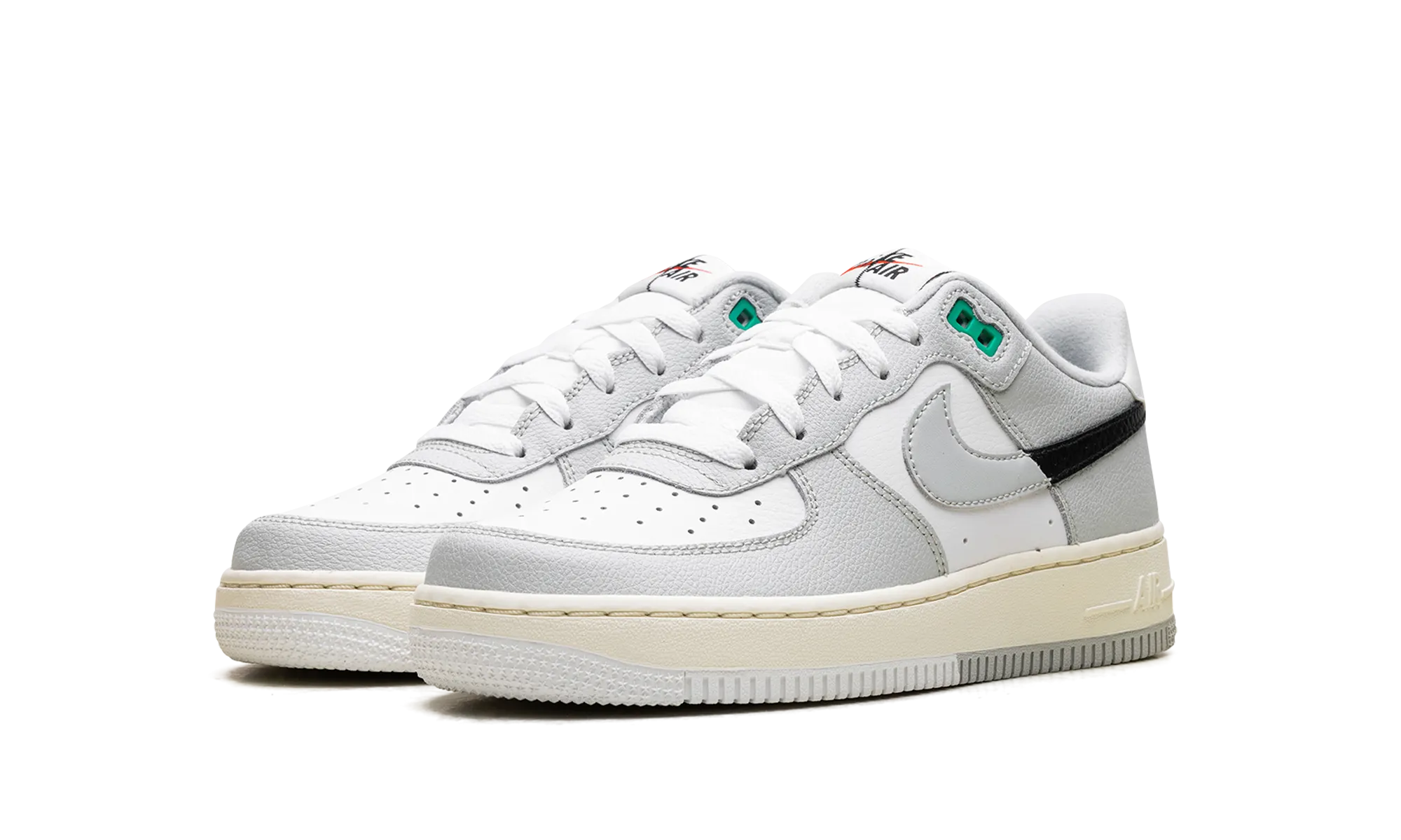 Heritage Style Skid Resistant Air Force 1 Low GS "Split - Light Silver"