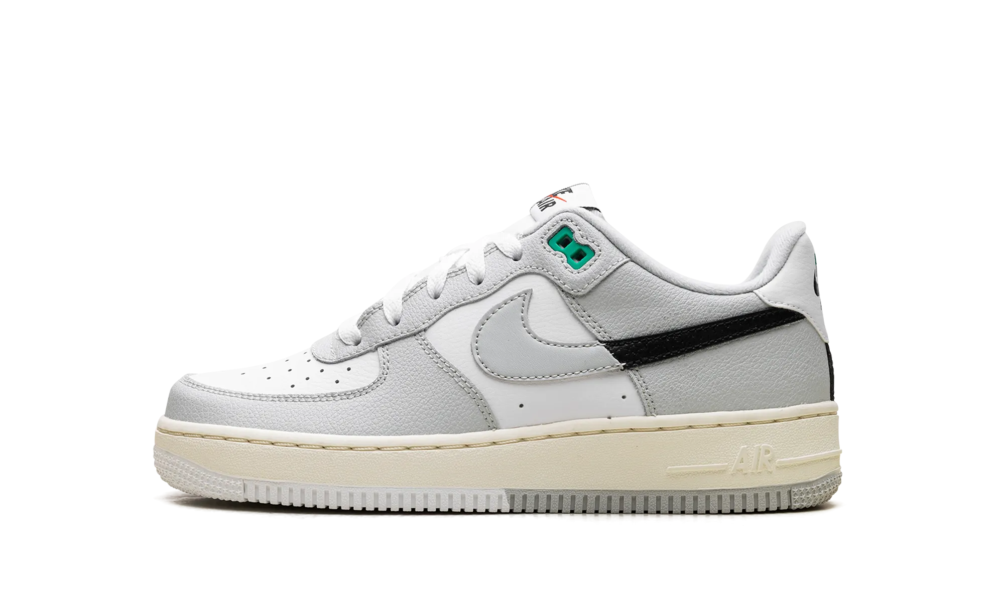 Air Force 1 Low GS "Split - Light Silver" Stylish Upper Leather Upper