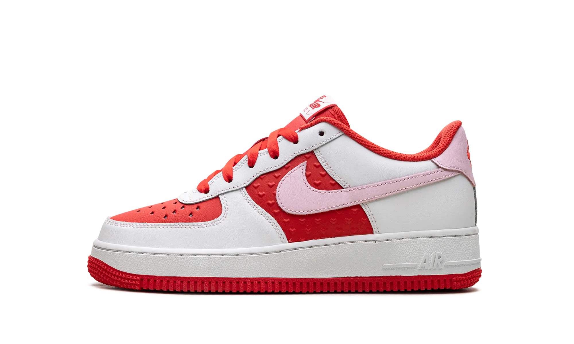 Padded Tongue Easy to Wear Air Force 1 Low GS "Valentine's Day"
