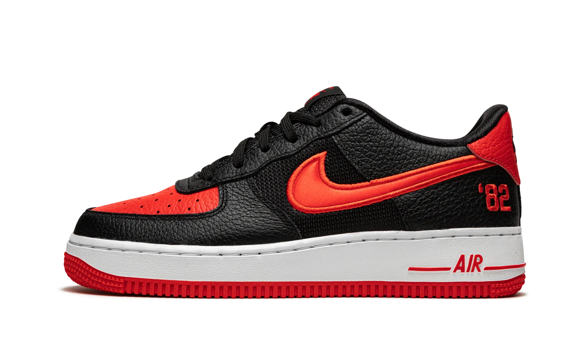 Easy Slide Outdoor Ride Air Force 1 Low LV8 GS "Black / Chile / Racer Blue"