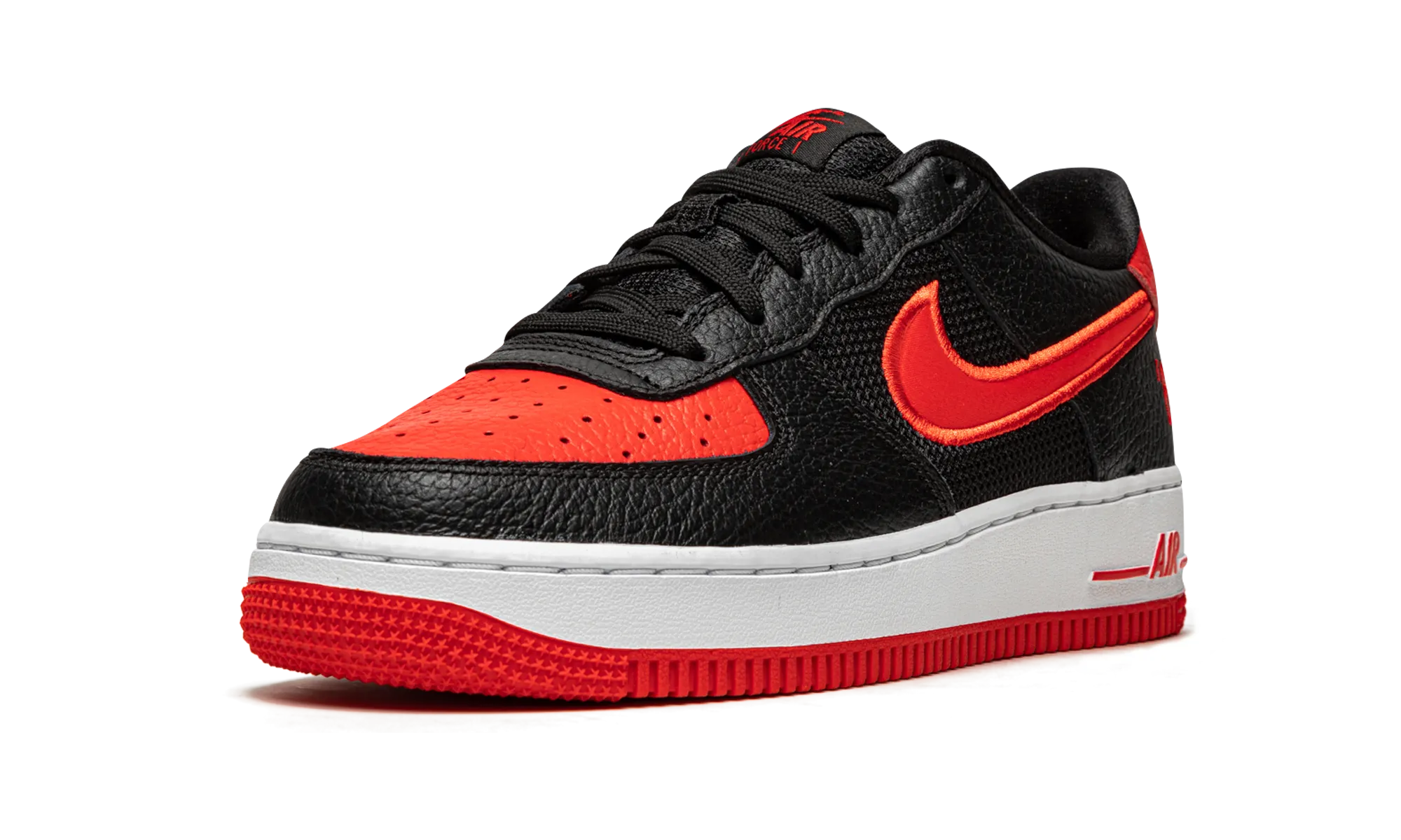 Lightweight Style Street Walk Air Force 1 Low LV8 GS "Black / Chile / Racer Blue"