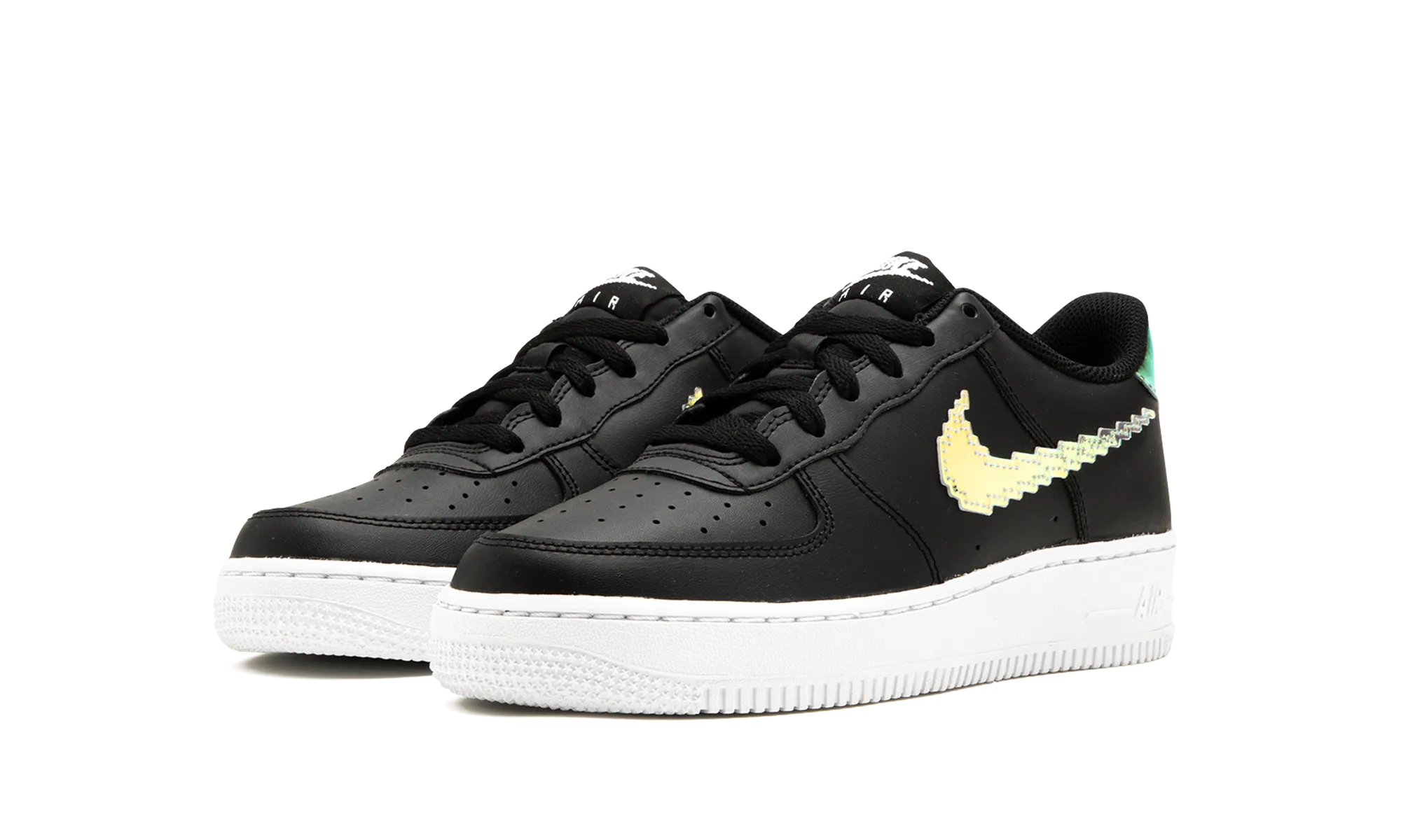 Traction pattern Air Force 1 Low LV8 GS "Digital Swoosh - Black"