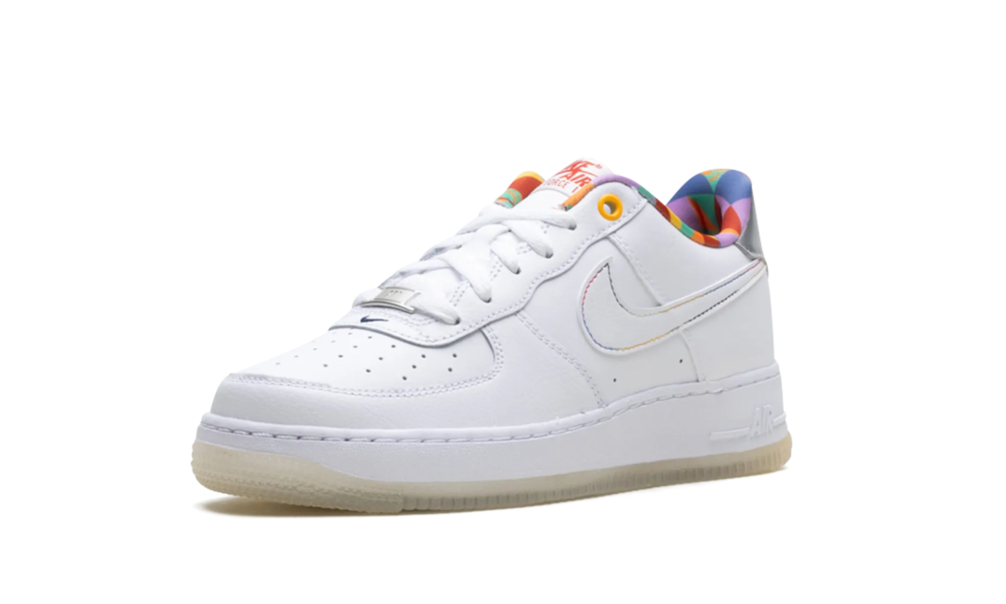 Air Force 1 Low LV8 GS "White Playful Print" Speedy Ride Comfort Style