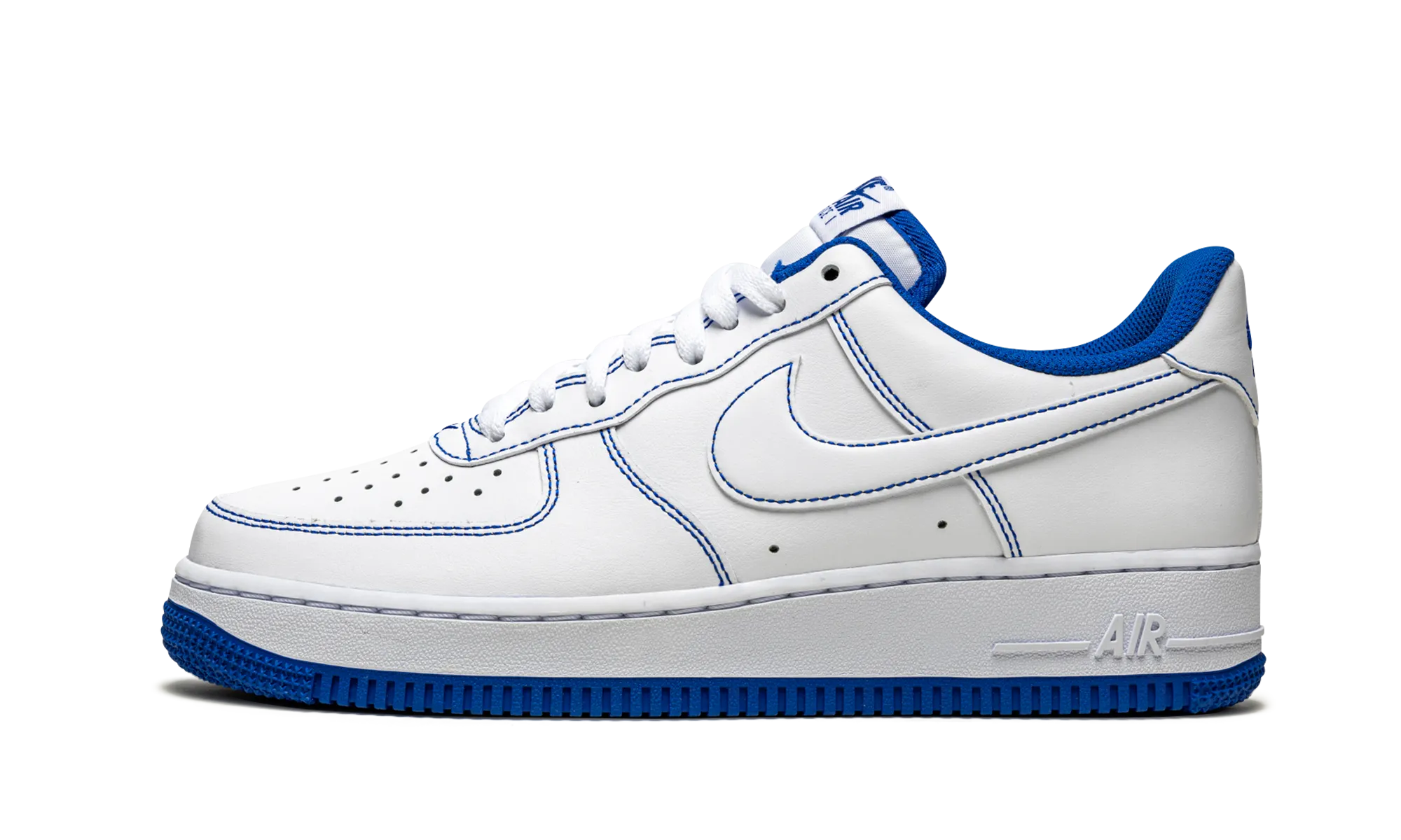 Flat Fit Ankle Support Air Force 1 Low "Contrast Stitch - Game Royal"