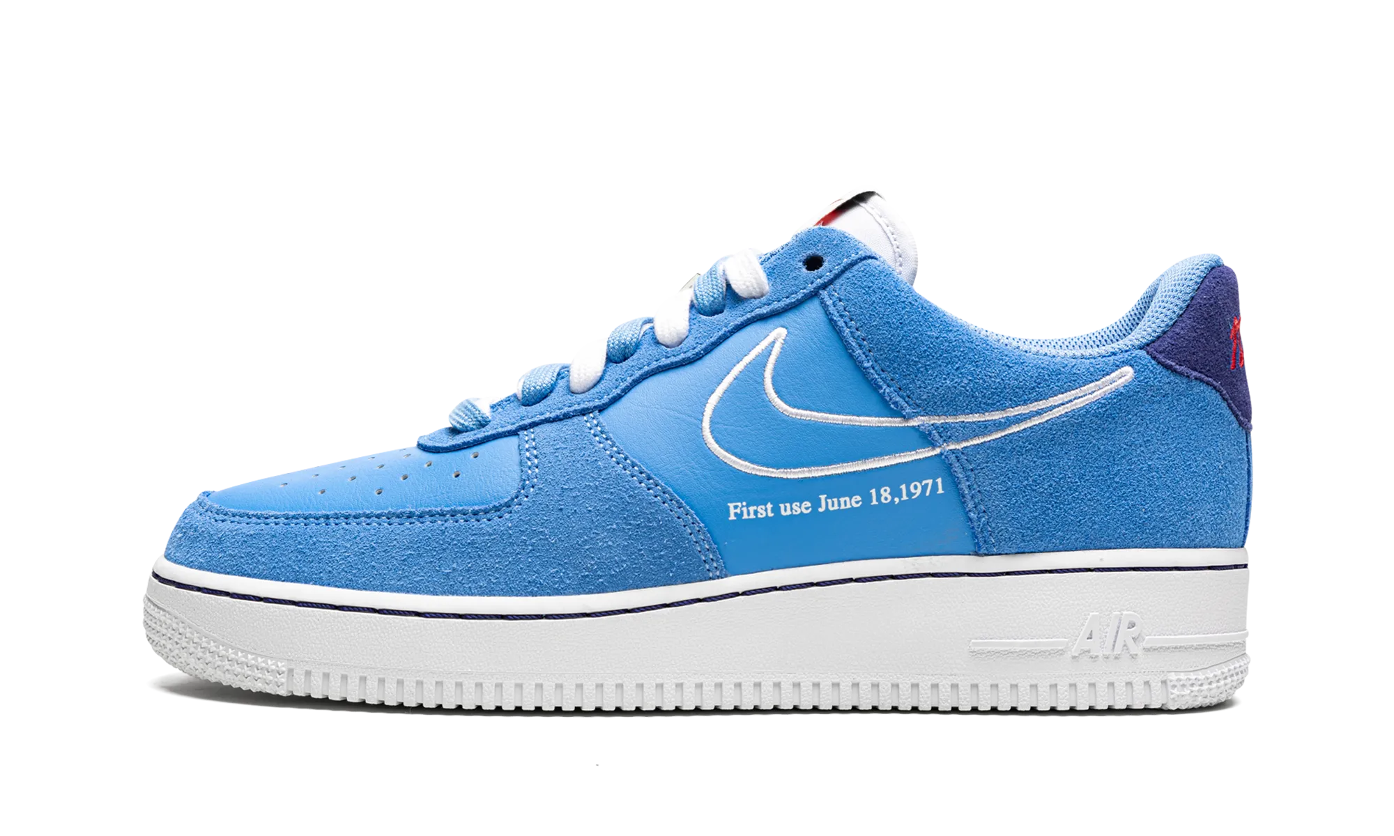 Free Ride Fit Air Force 1 Low "First Use - Blue Suede"