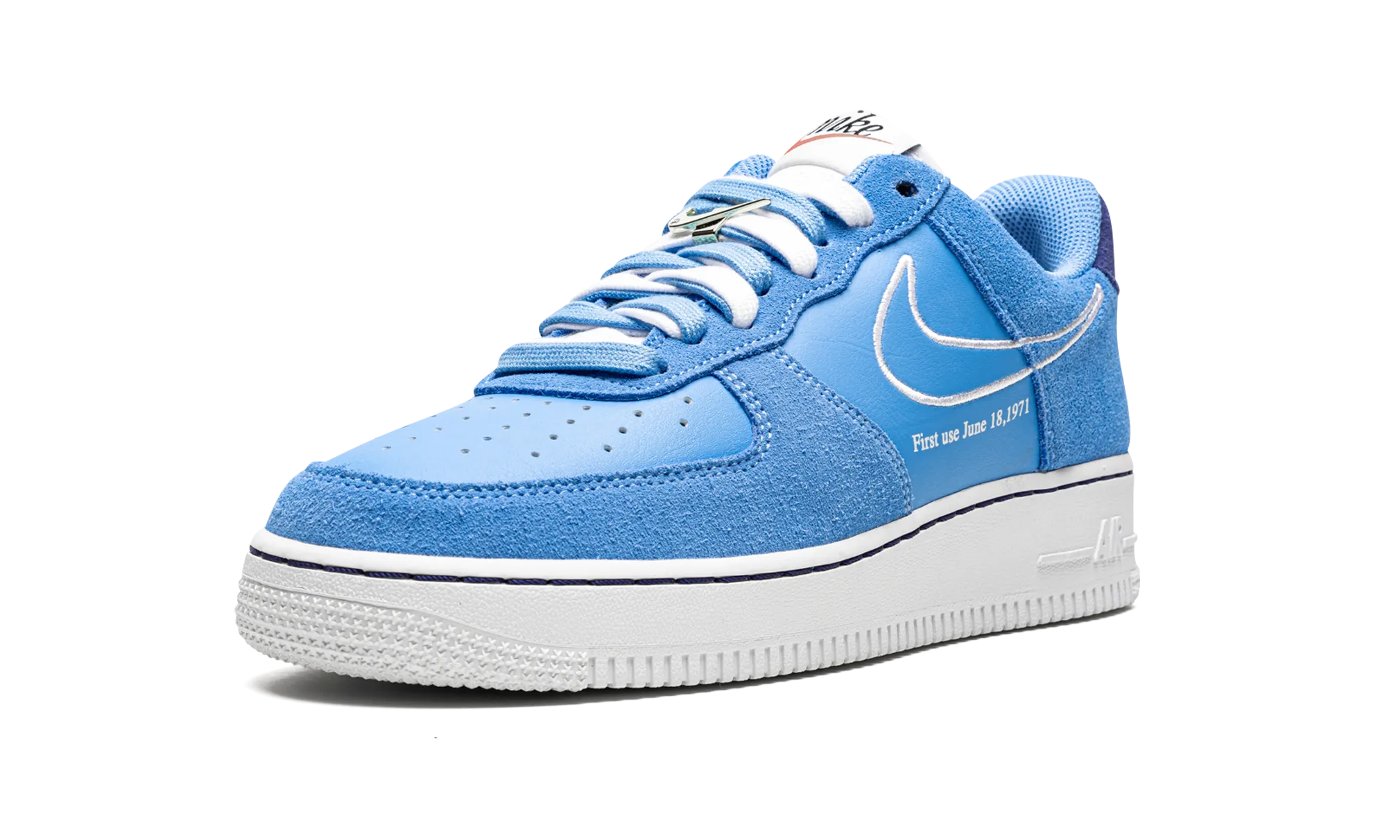 Air Force 1 Low "First Use - Blue Suede" Anti Slip Design
