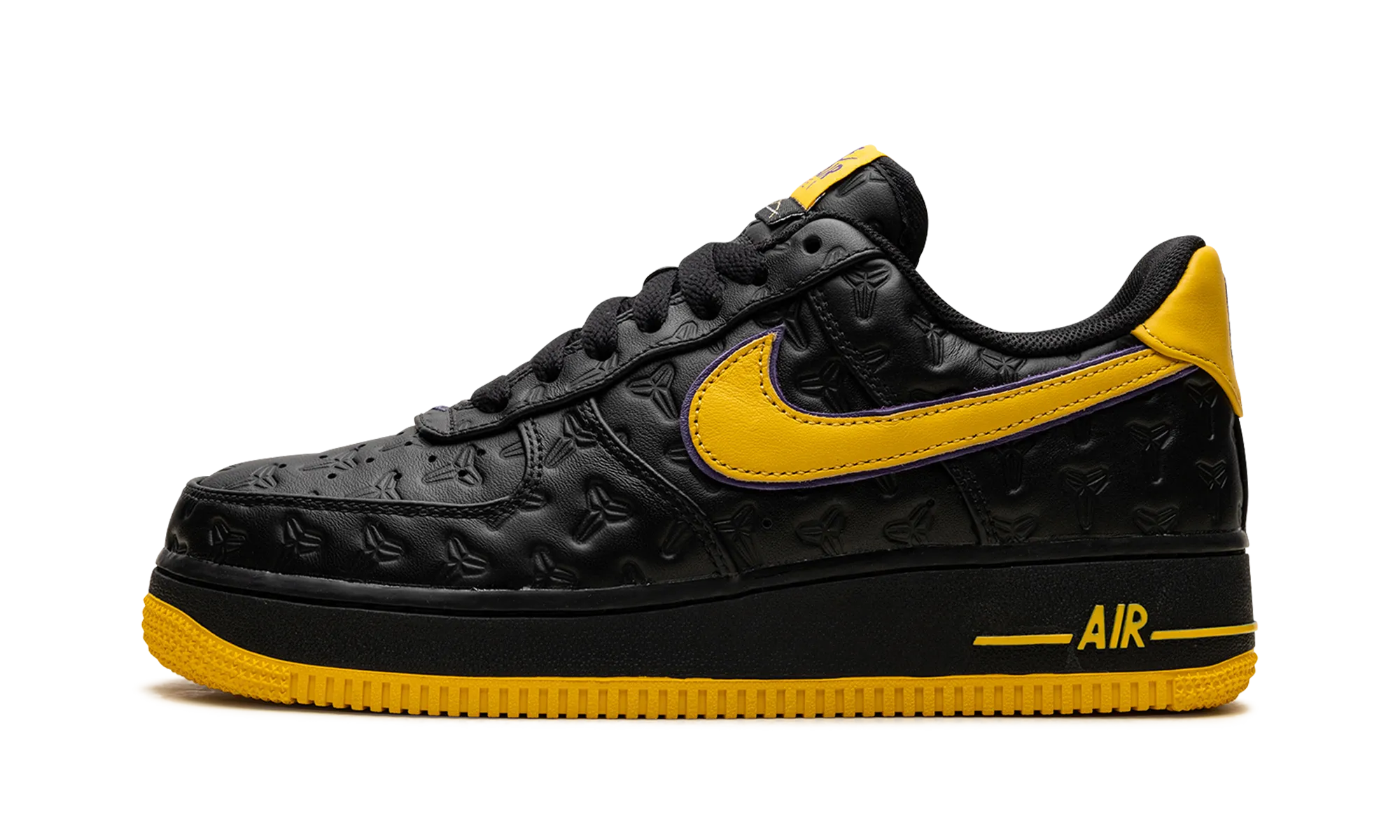 Strong Stitching Flexible Ride Air Force 1 Low "Kobe Bryant Lakers Away (Non-Numbered)"