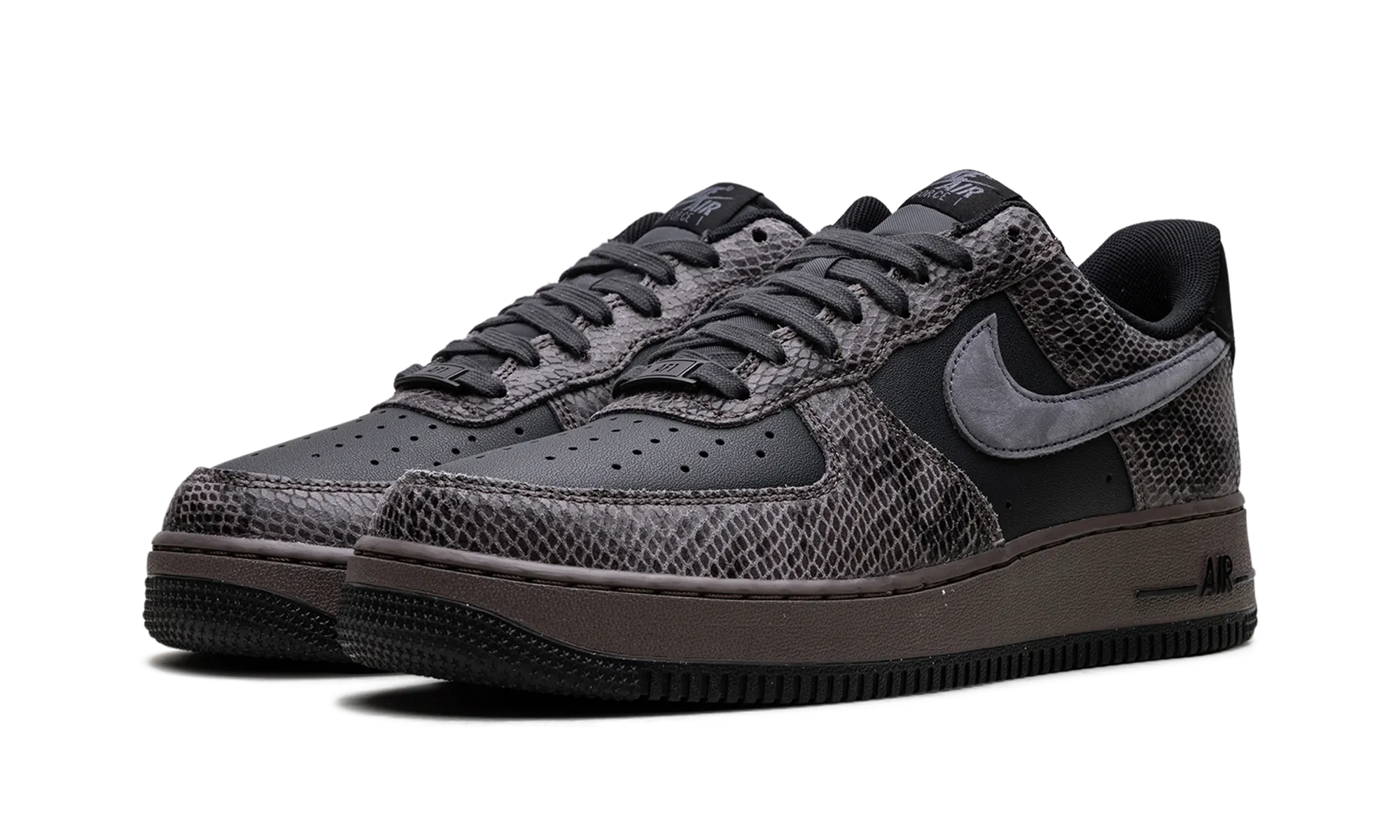 Reinforced toe Air Force 1 Low "Off Noir Snakeskin"