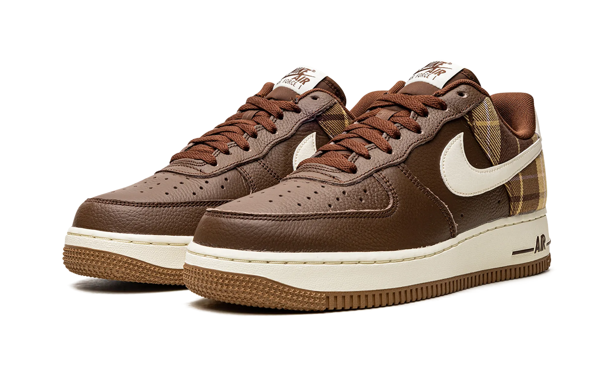 Air Force 1 Low "Plaid" Adjustable Straps Street Movement
