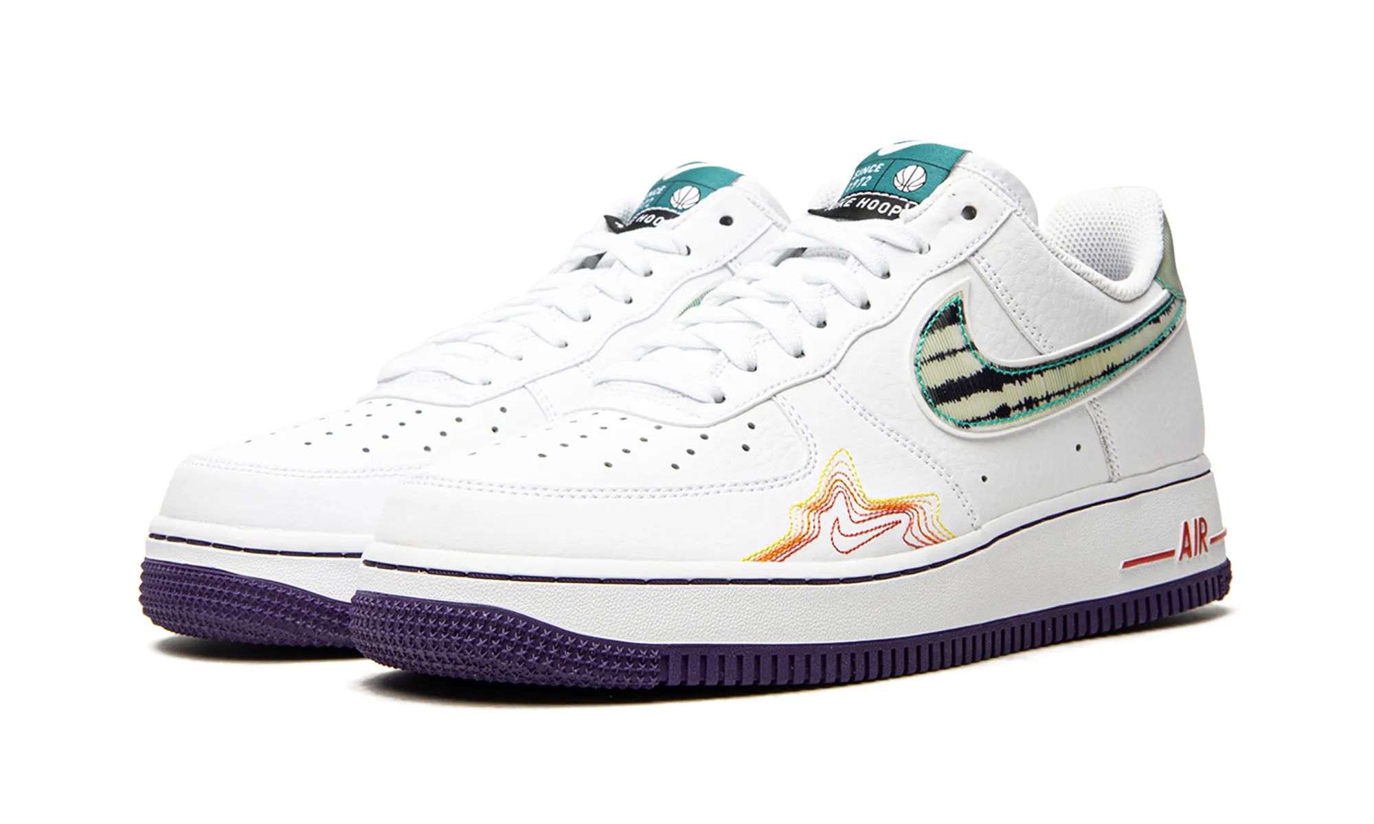 Air Force 1 Low "Pregame Pack - De'Aaron Fox" Supportive arch synthetic material