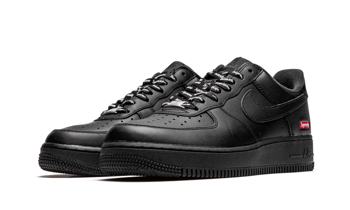 Anti Slip Design Freestyle Comfort Air Force 1 Low "Supreme - Mini Box Logo Black"