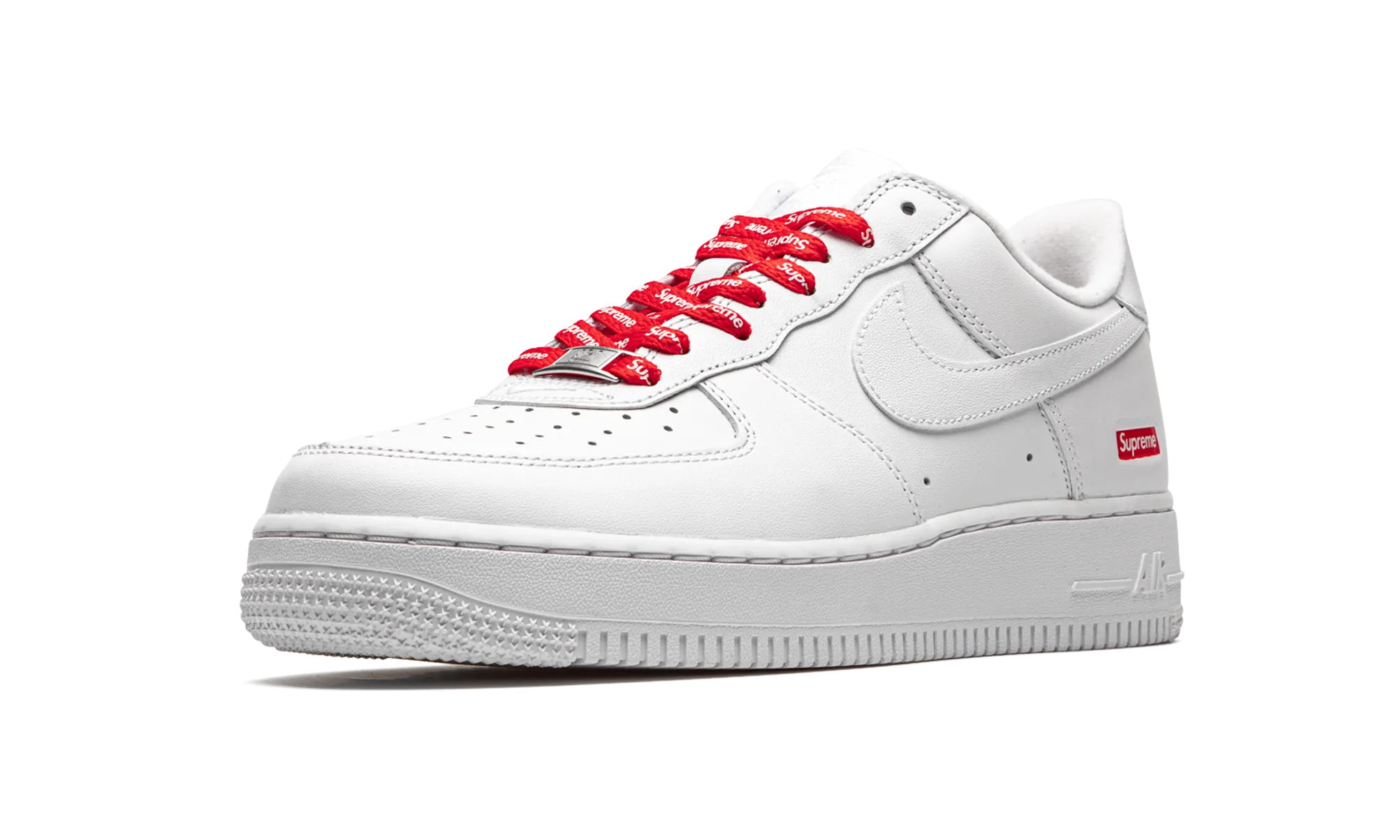 Comfortable Action Abrasion Resistance Air Force 1 Low "Supreme - Mini Box Logo White"