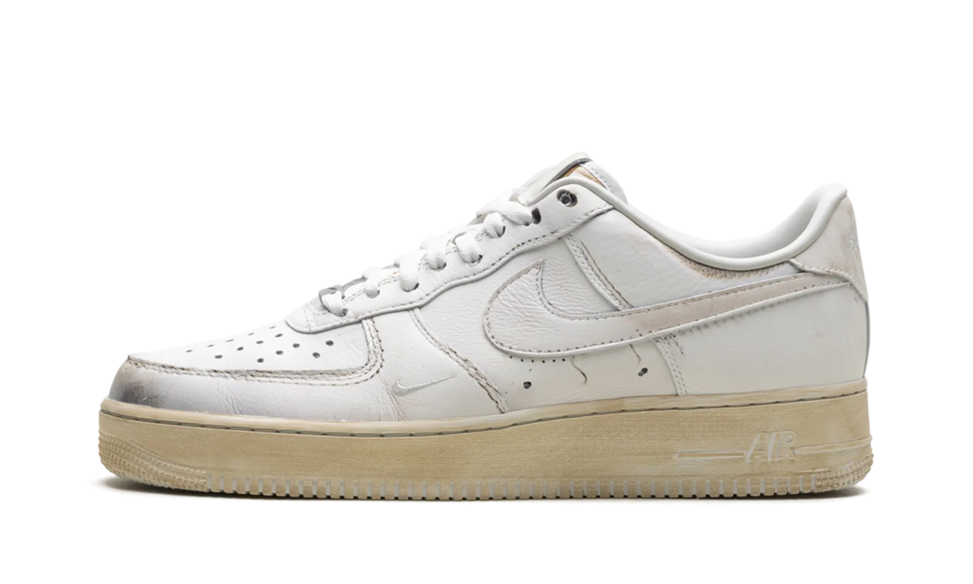 Air Force 1 Low ".SWOOSH - Dirty Triple White" Hardwearing Sole
