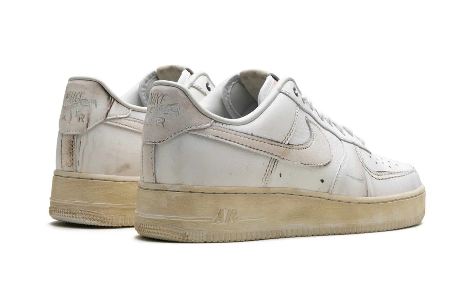 Fast Ride Tough Sole Air Force 1 Low ".SWOOSH - Dirty Triple White"