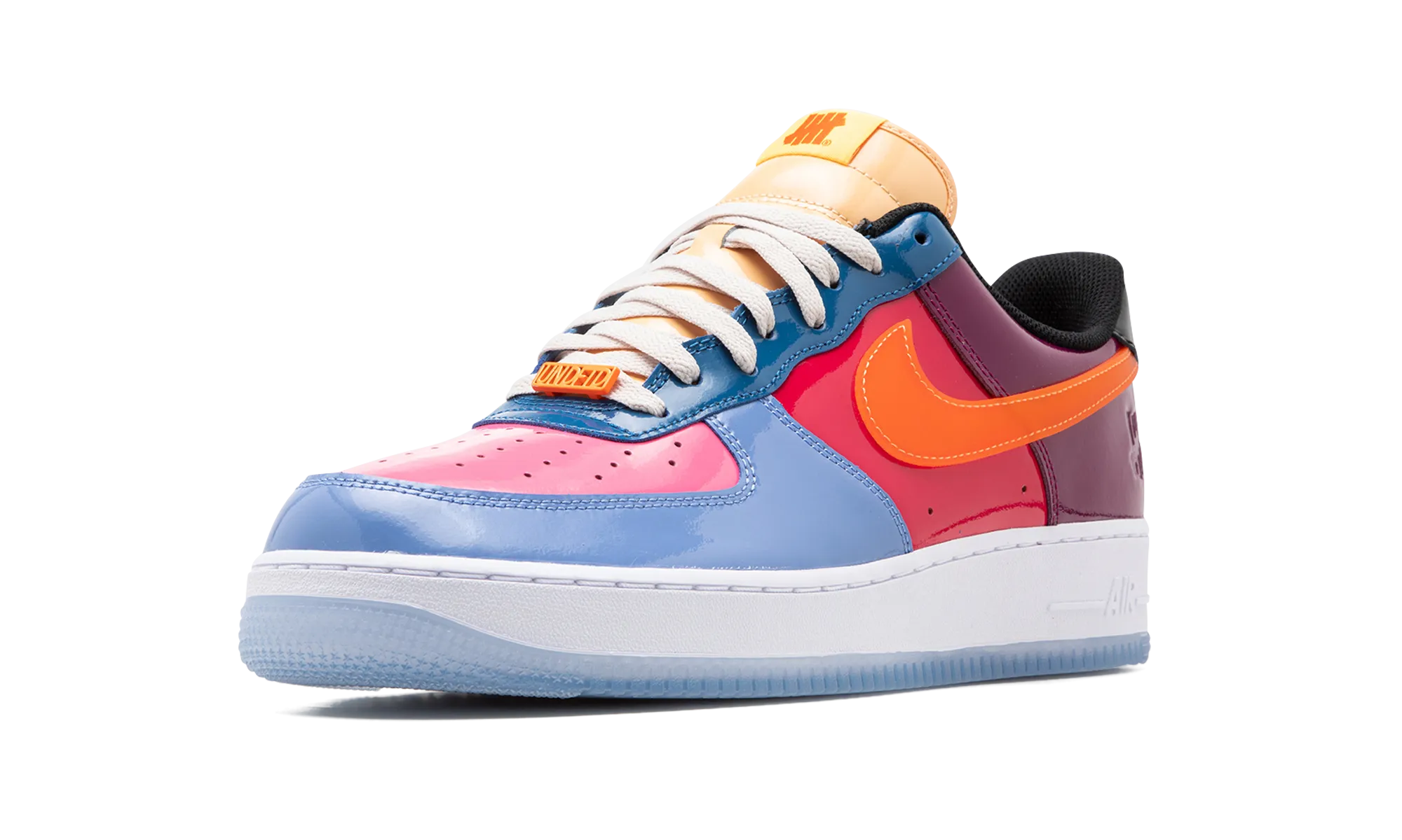 Grippy Rubber lace up closure Air Force 1 Low "UNDFTD - Multi Patent"