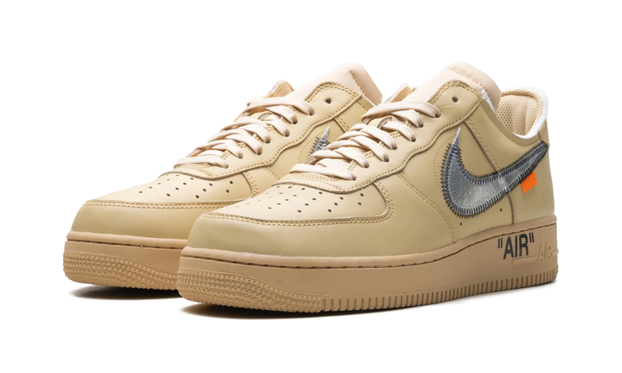 Sport Casual All Day Comfort Fit Air Force 1 Low "Virgil Abloh - Sesame"