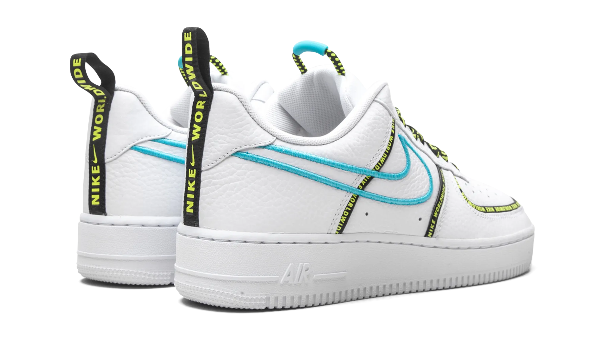 Air Force 1 Low "Worldwide White Blue Fury Volt" Comfort Traction