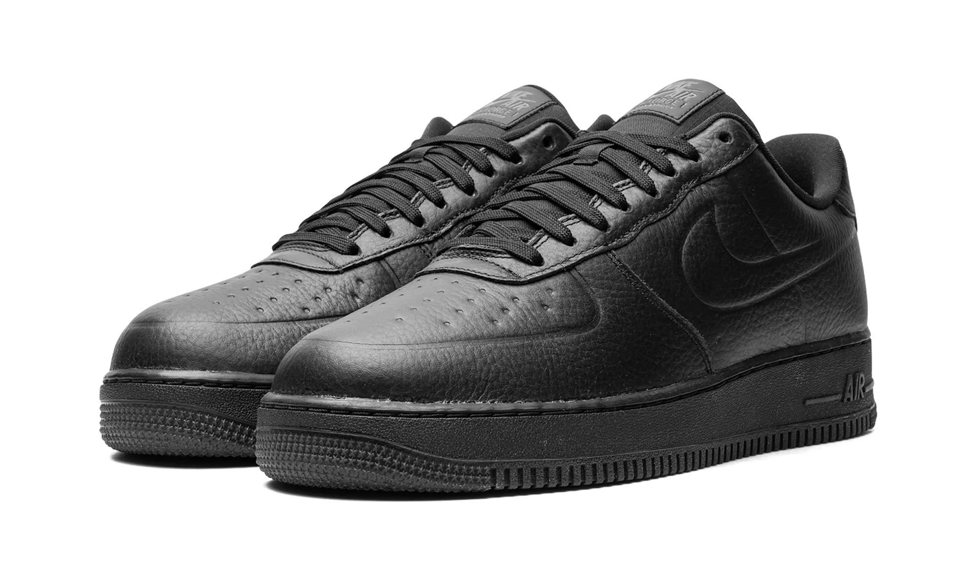Air Force 1 Low Waterproof "Triple Black" urban vibe Padded Fit