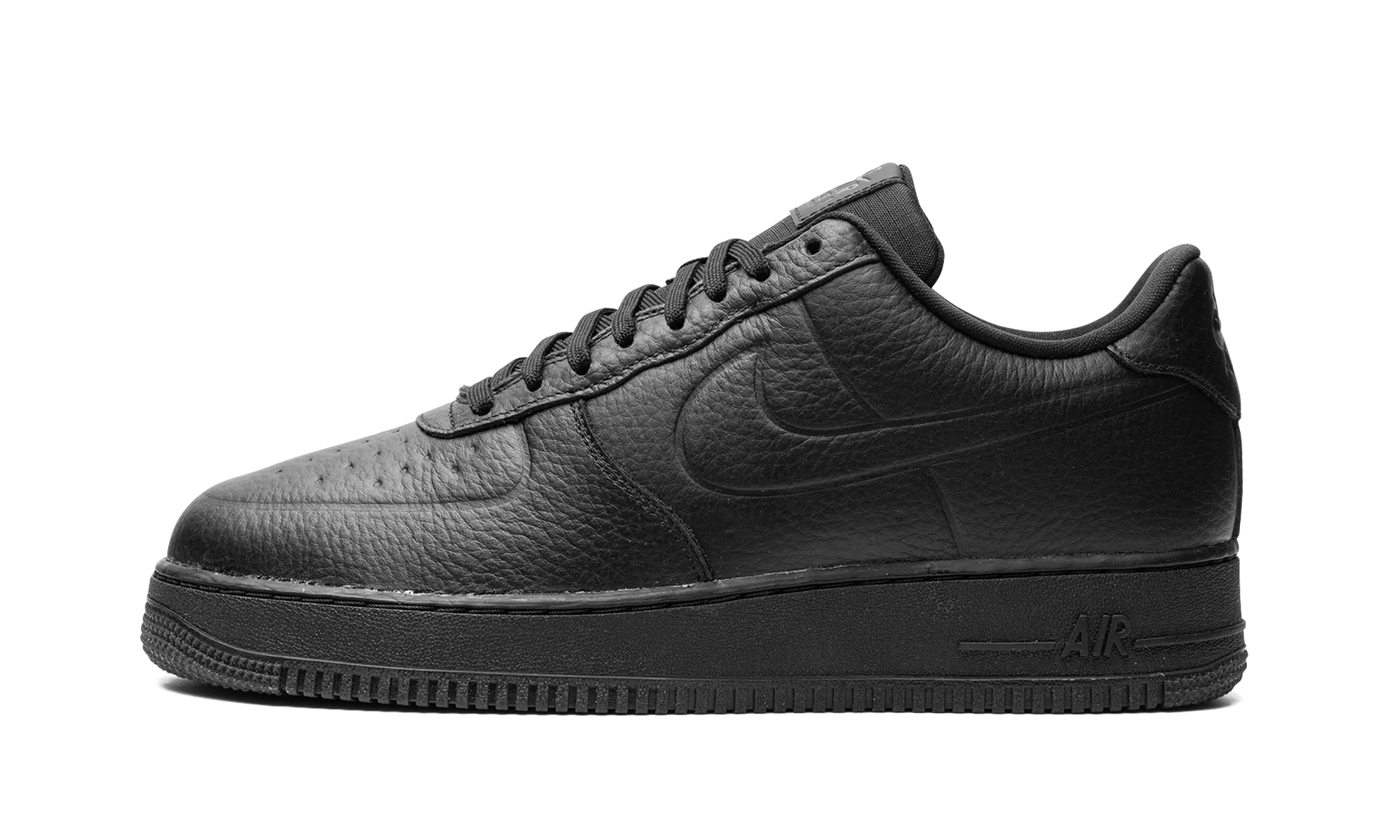 Air Force 1 Low Waterproof "Triple Black" Leather Material Freedom Fit