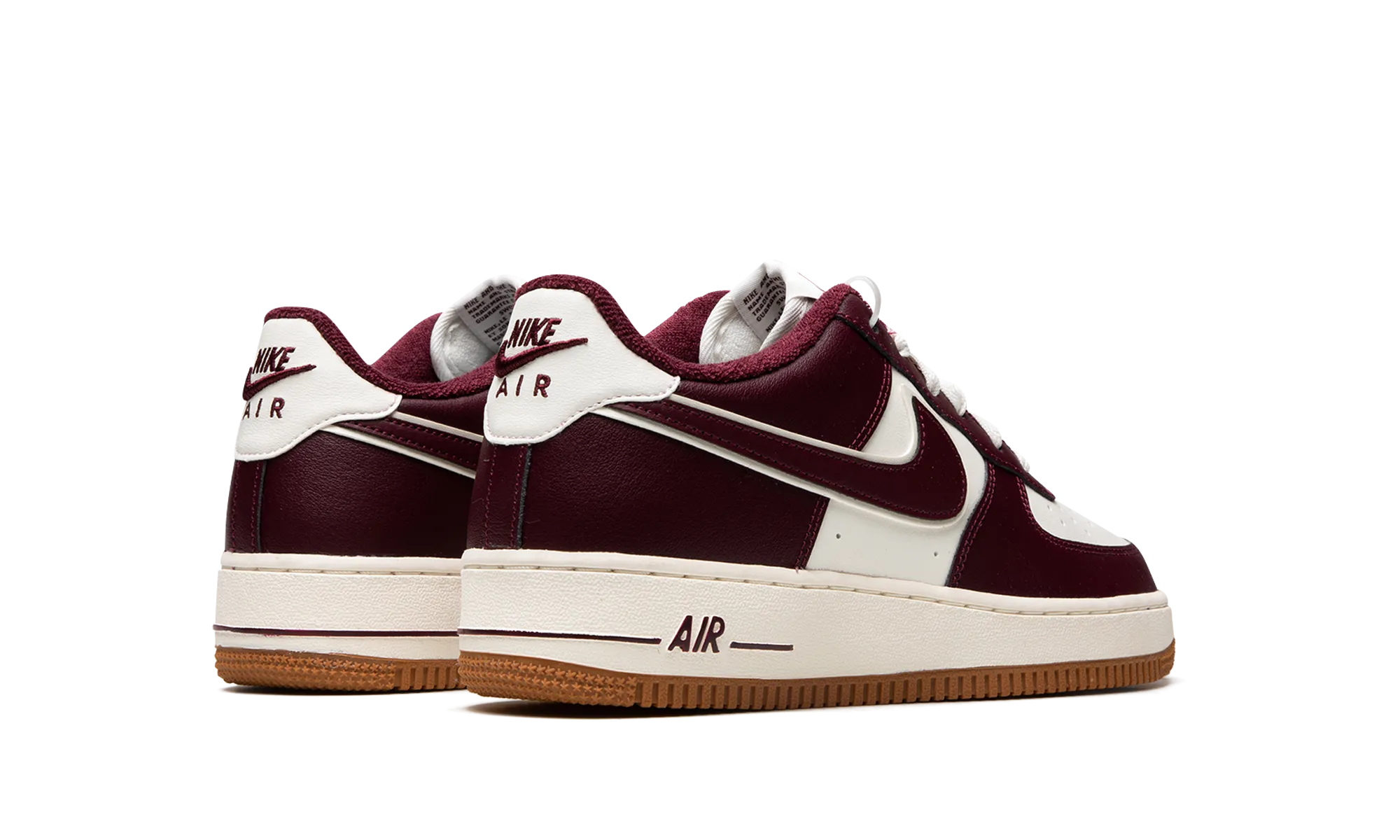 AIR FORCE 1 LV8 (GS) "College Pack - Night Maroon" Protective Base