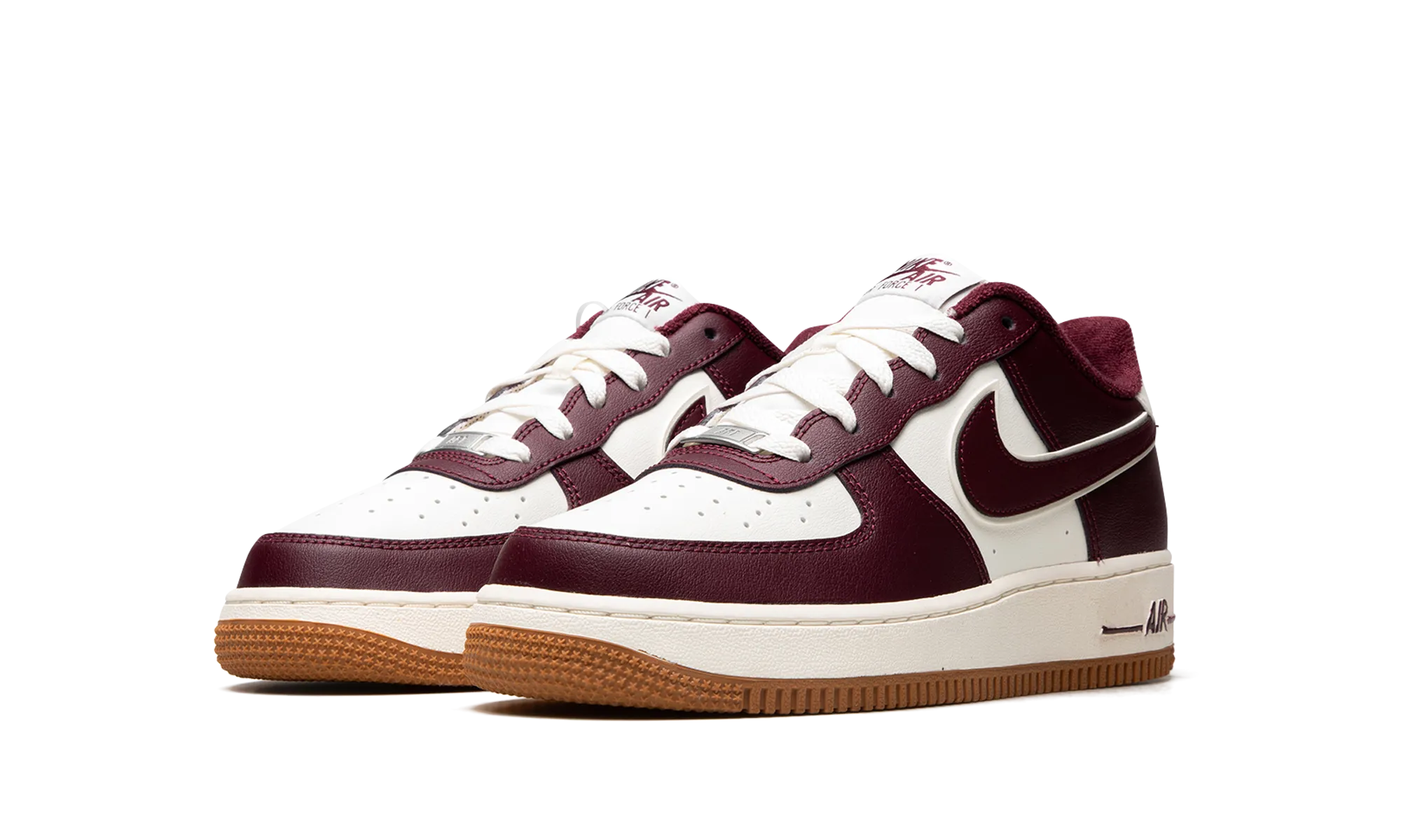 AIR FORCE 1 LV8 (GS) "College Pack - Night Maroon" Stability Ride