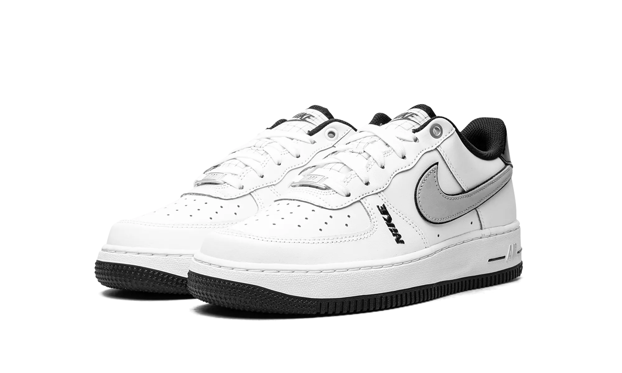 AIR FORCE 1 LV8 GS "Motocross White Grey Black" Ventilated